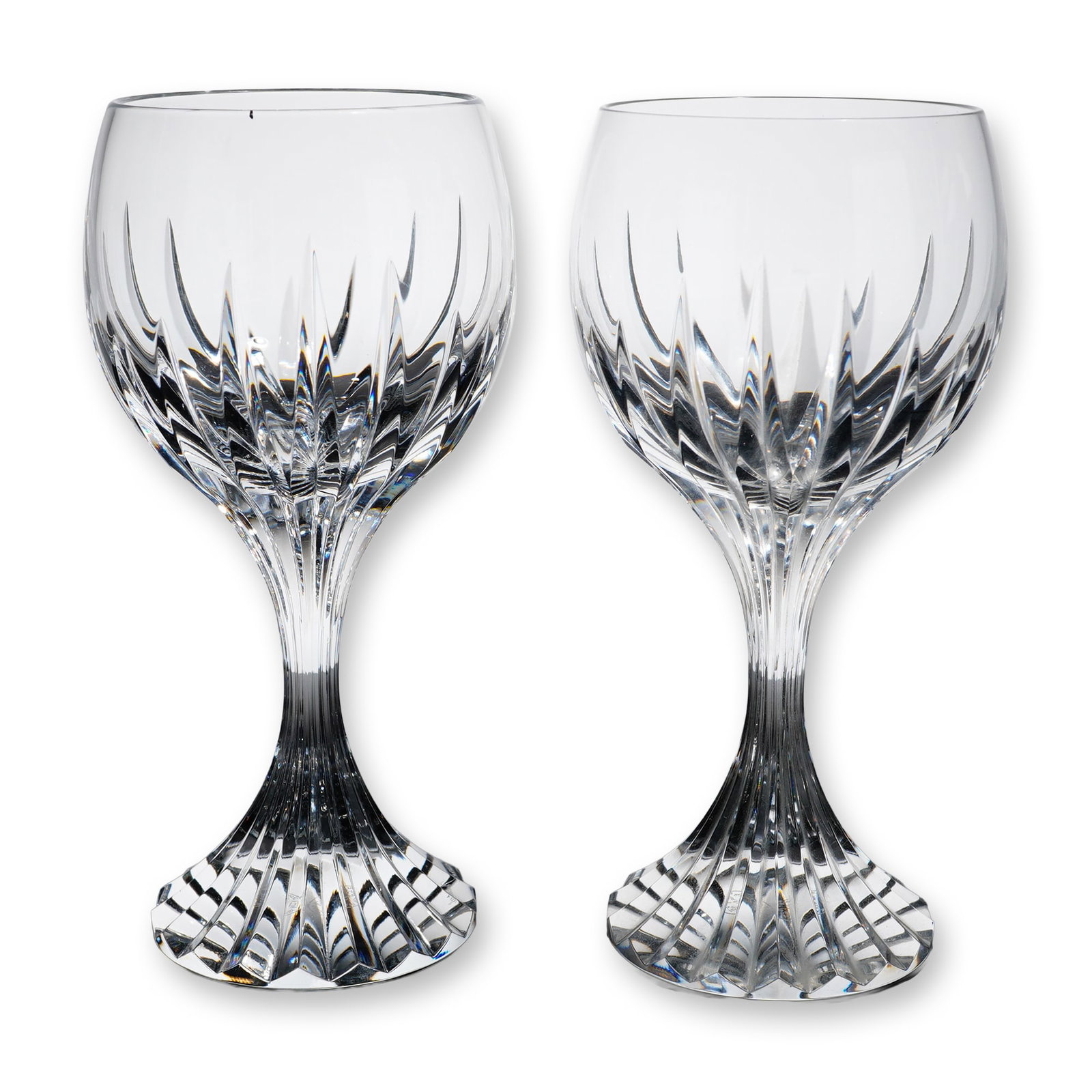Pair of Baccarat Massena Crystal Wine Goblets (1 of 4)