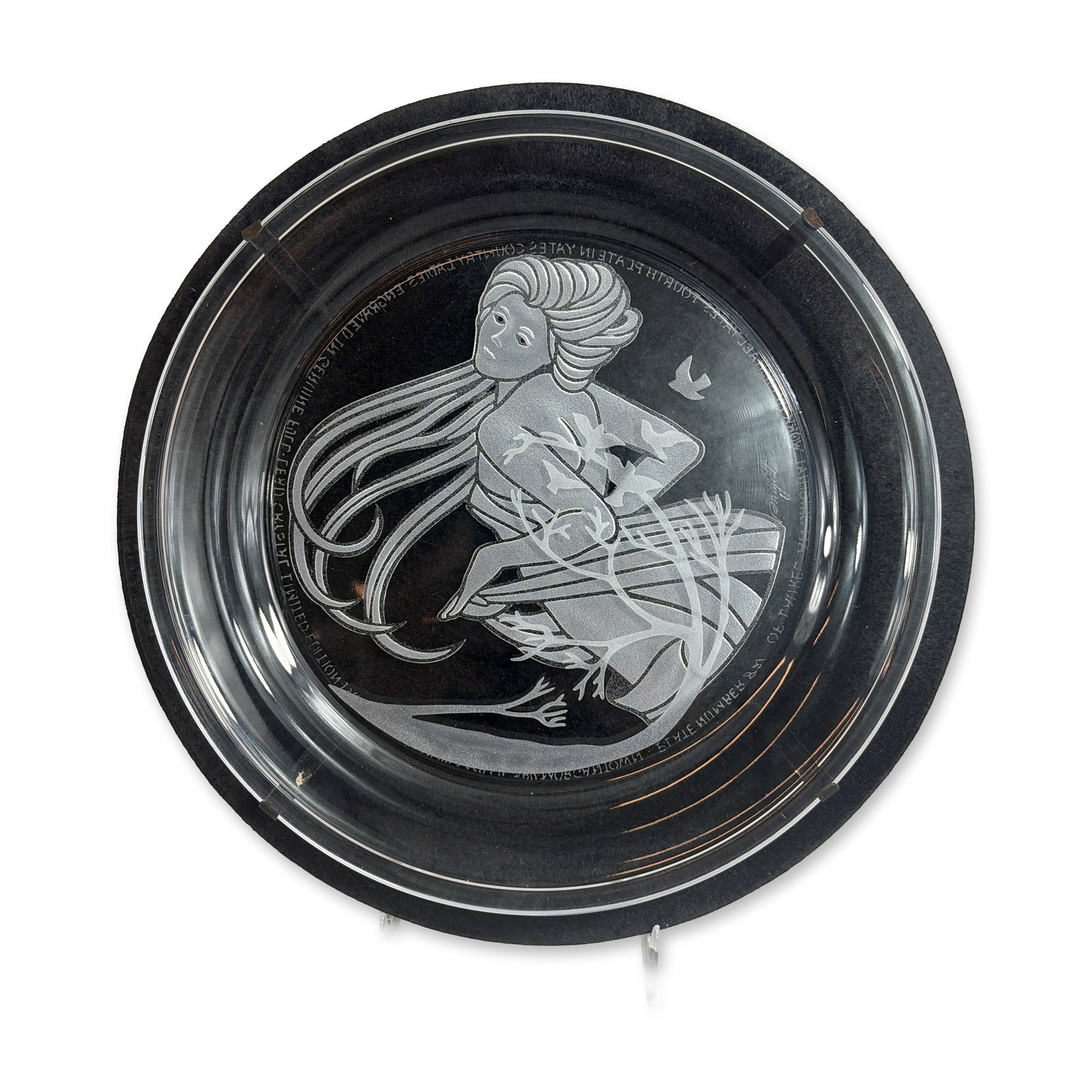 Michael Yates Morgantown Crystal Laurel Plate (1 of 3)