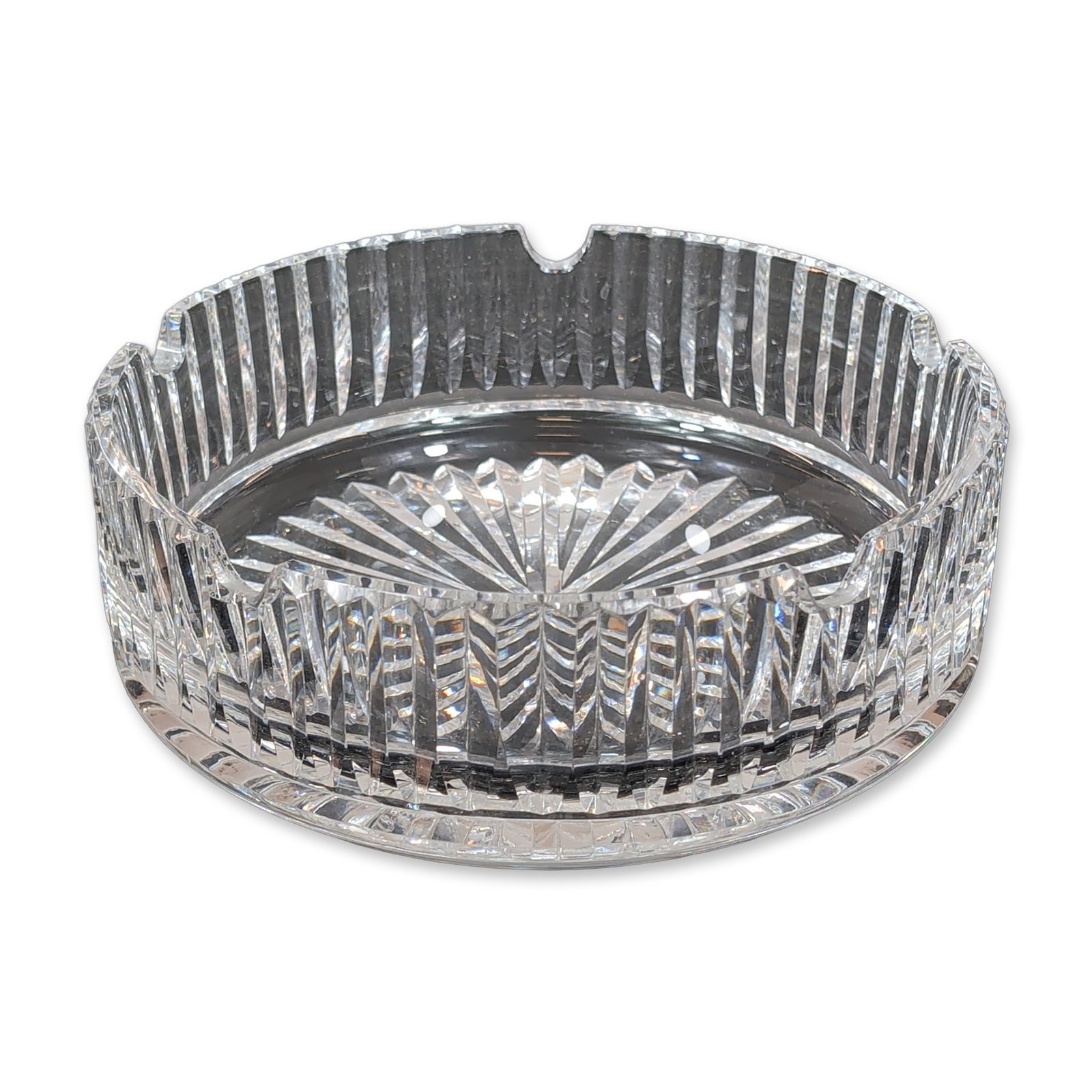 Waterford Crystal Round Cut Glass Ashtray (1 of 3)