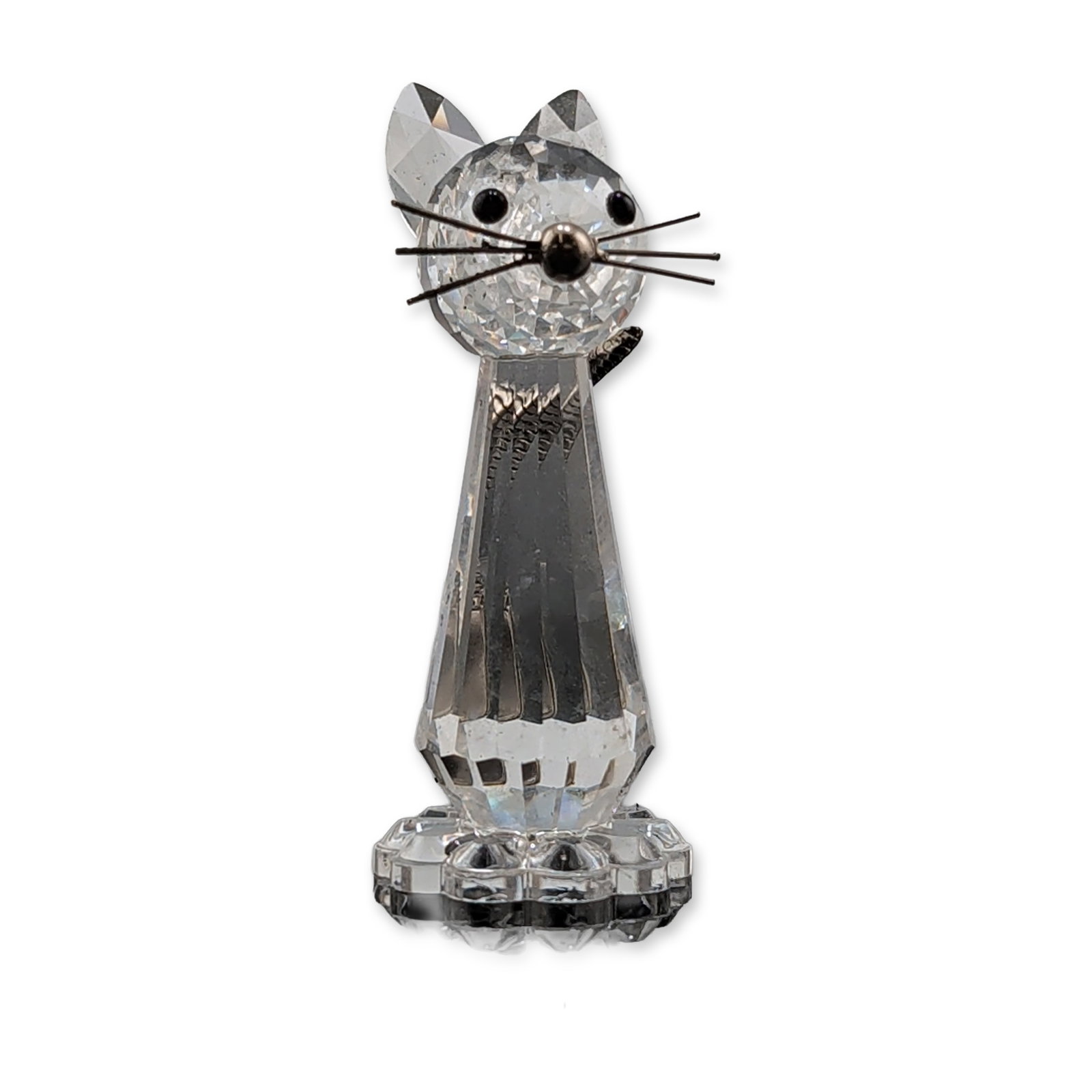 Swarovski Silver Crystal Replica Cat Figurine (1 of 5)