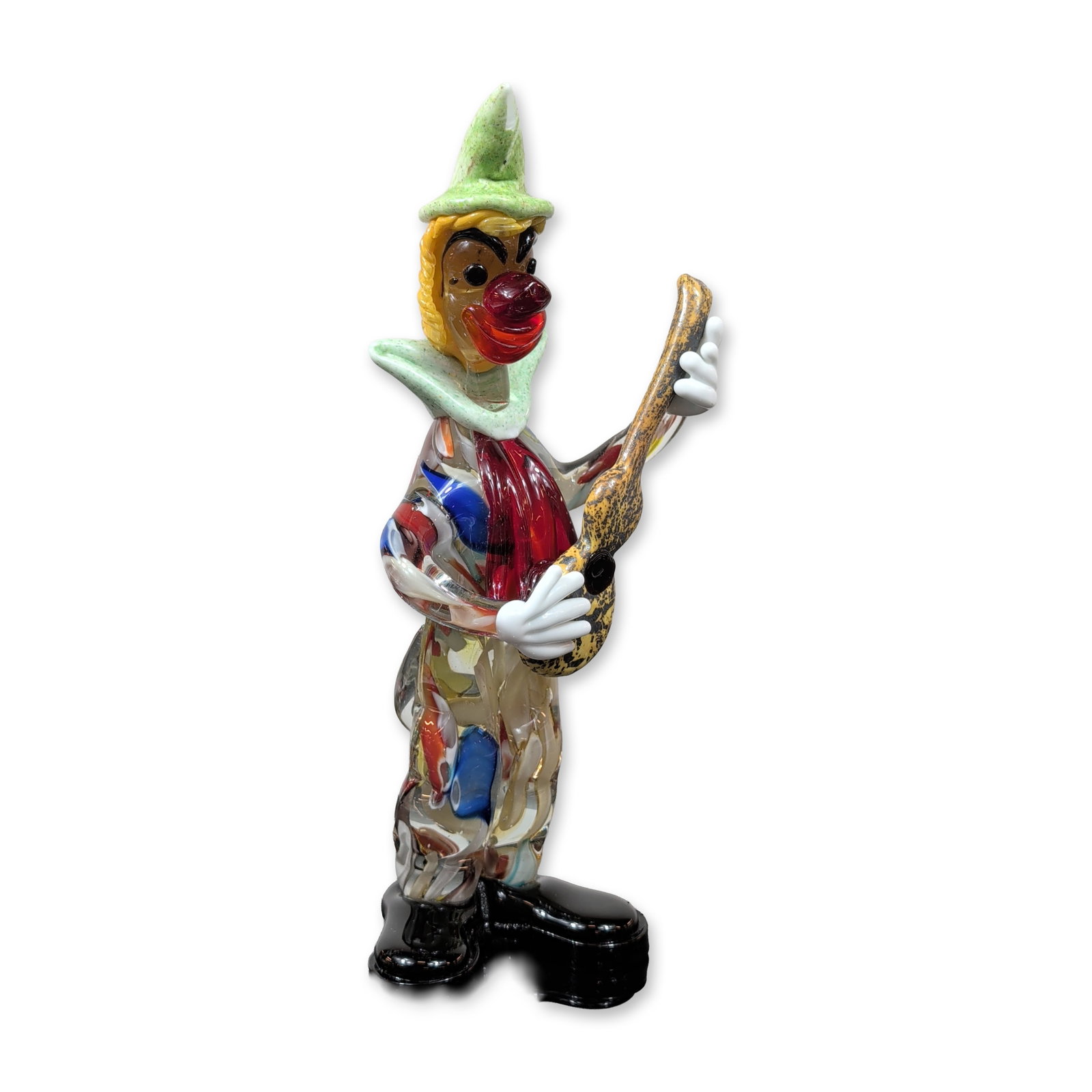 Art Glass Musical Clown Figurine (1 of 4)