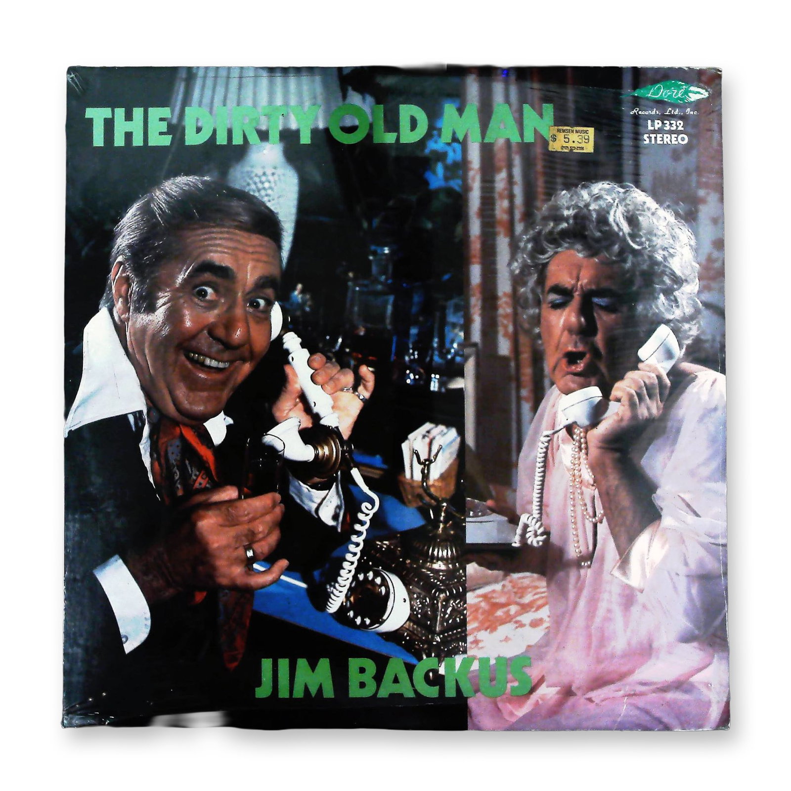 Jim Backus The Dirty Old Man LP Record Album Dore Records Stereo (1 of 2)