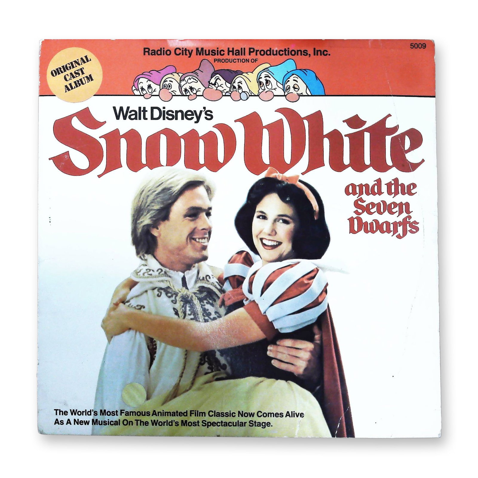 Snow White and the Seven Dwarfs Original Cast LP Record (1 of 3)