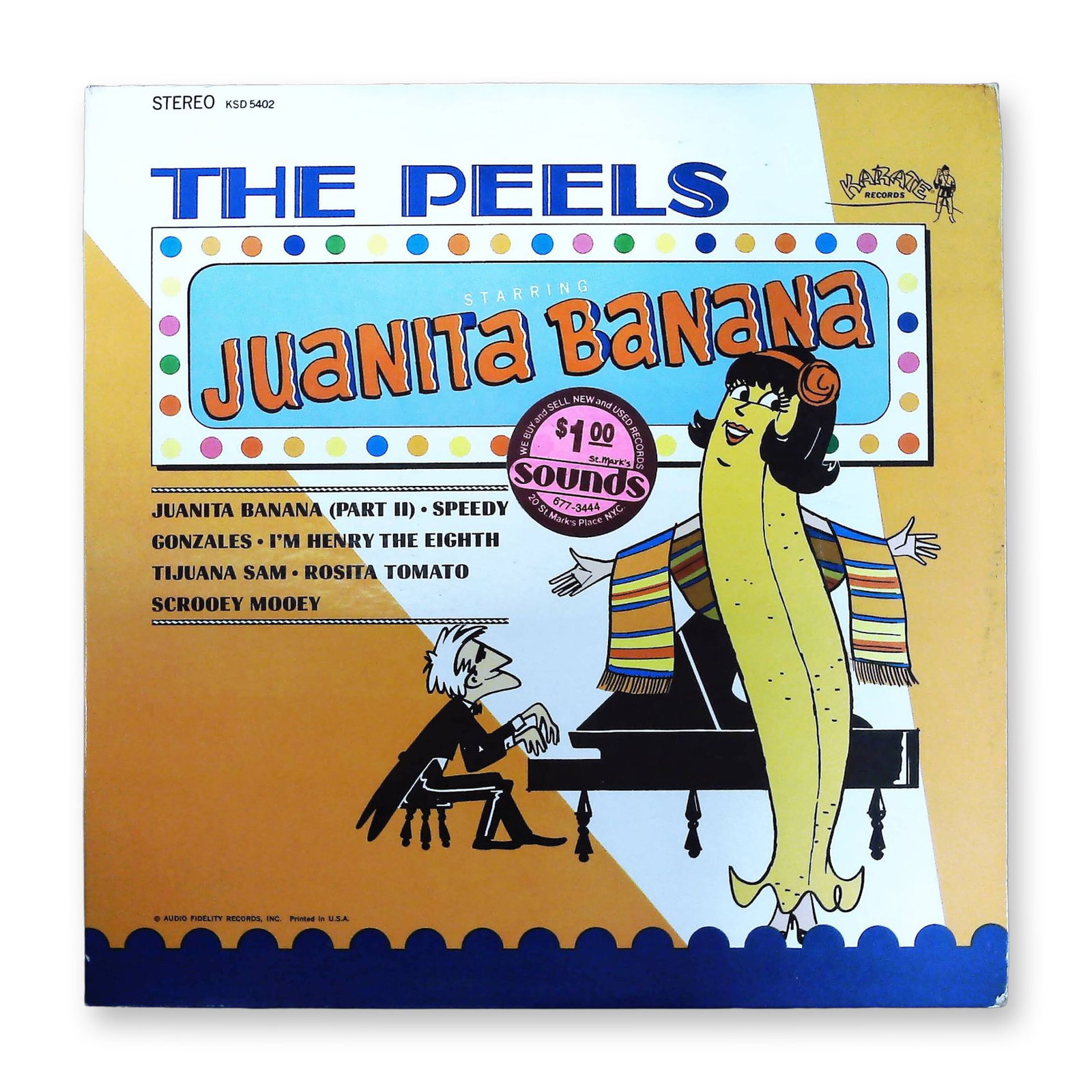 The Peels Juanita Banana Stereo LP Album Karate Records KSD-5402 (1 of 3)