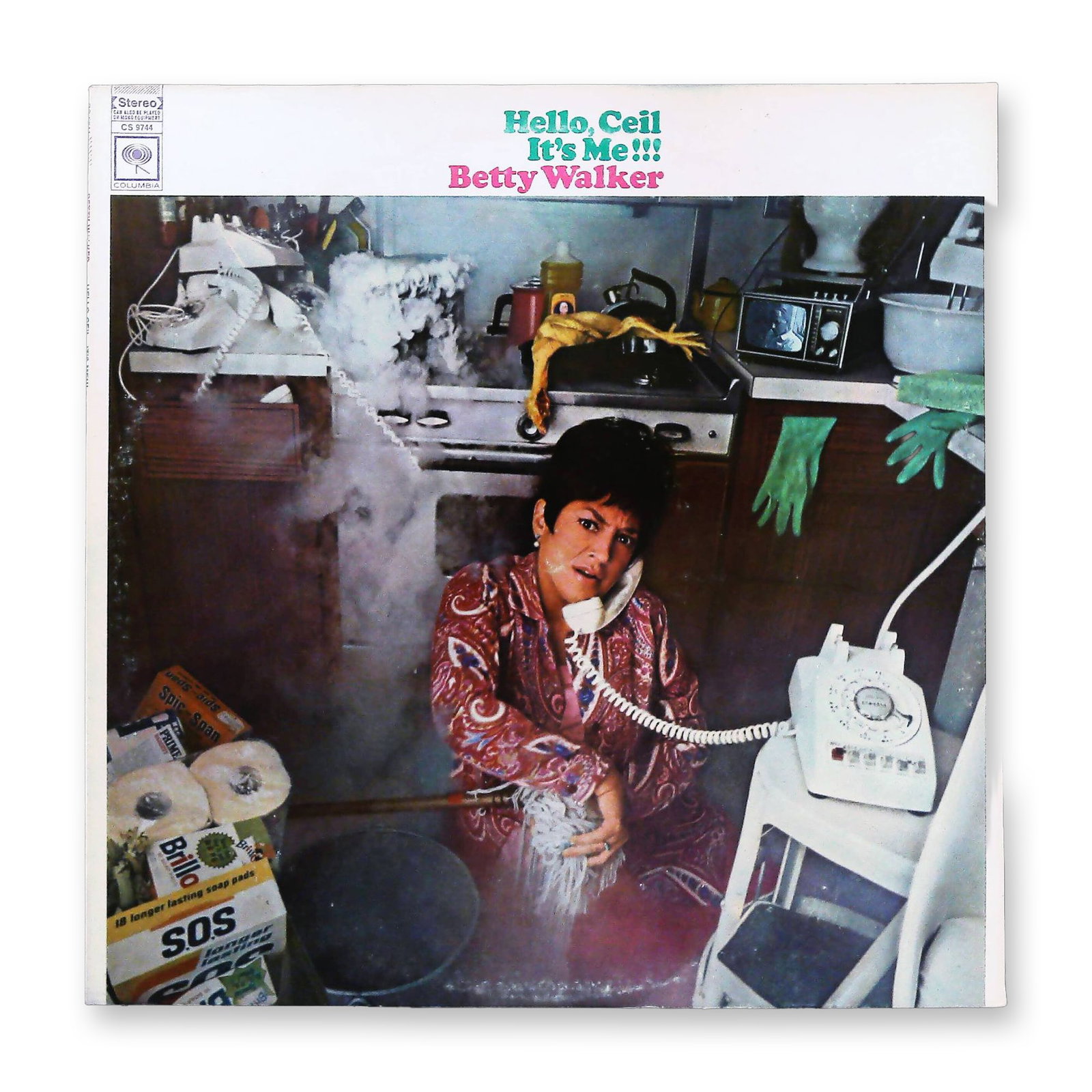 Vintage Betty Walker Hello, Ceil It's Me!!! Vinyl LP Record Album Columbia CS 9744: A single vintage 12-inch vinyl LP record album, Hello, Ceil It's Me!!! Betty Walker, released on the Columbia label, catalog number CS 9744. This comedy/spoken word recording features a black vinyl