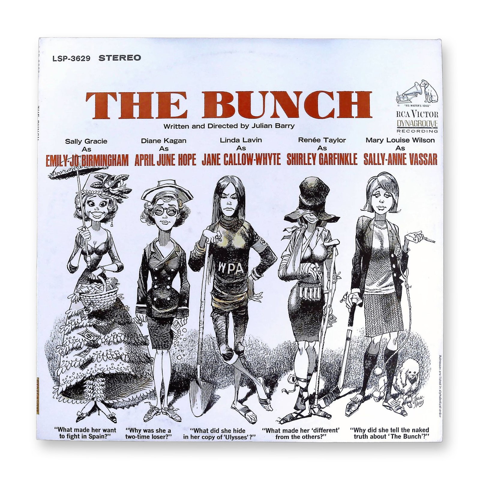 Vintage RCA Victor Stereo LPs: The Bunch (1966) featuring Linda Lavin and Renee Taylor (1 of 3)