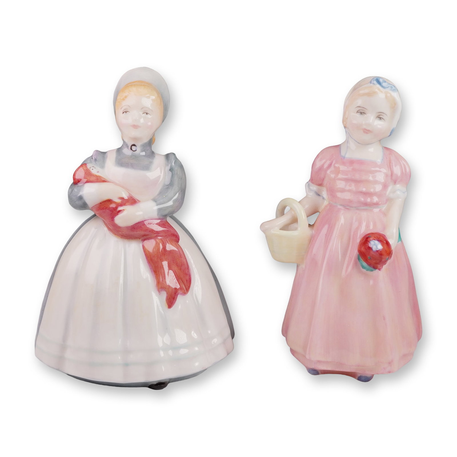 2pc Royal Doulton Figurine Grouping Tinkle Bell HN1677 and Rag Doll HN2142 (1 of 4)