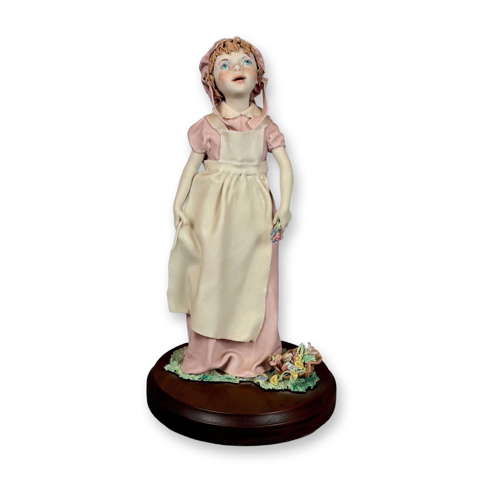 Bonni Porter Signed and Numbered Porcelain Figurine on Wooden Base (1 of 4)