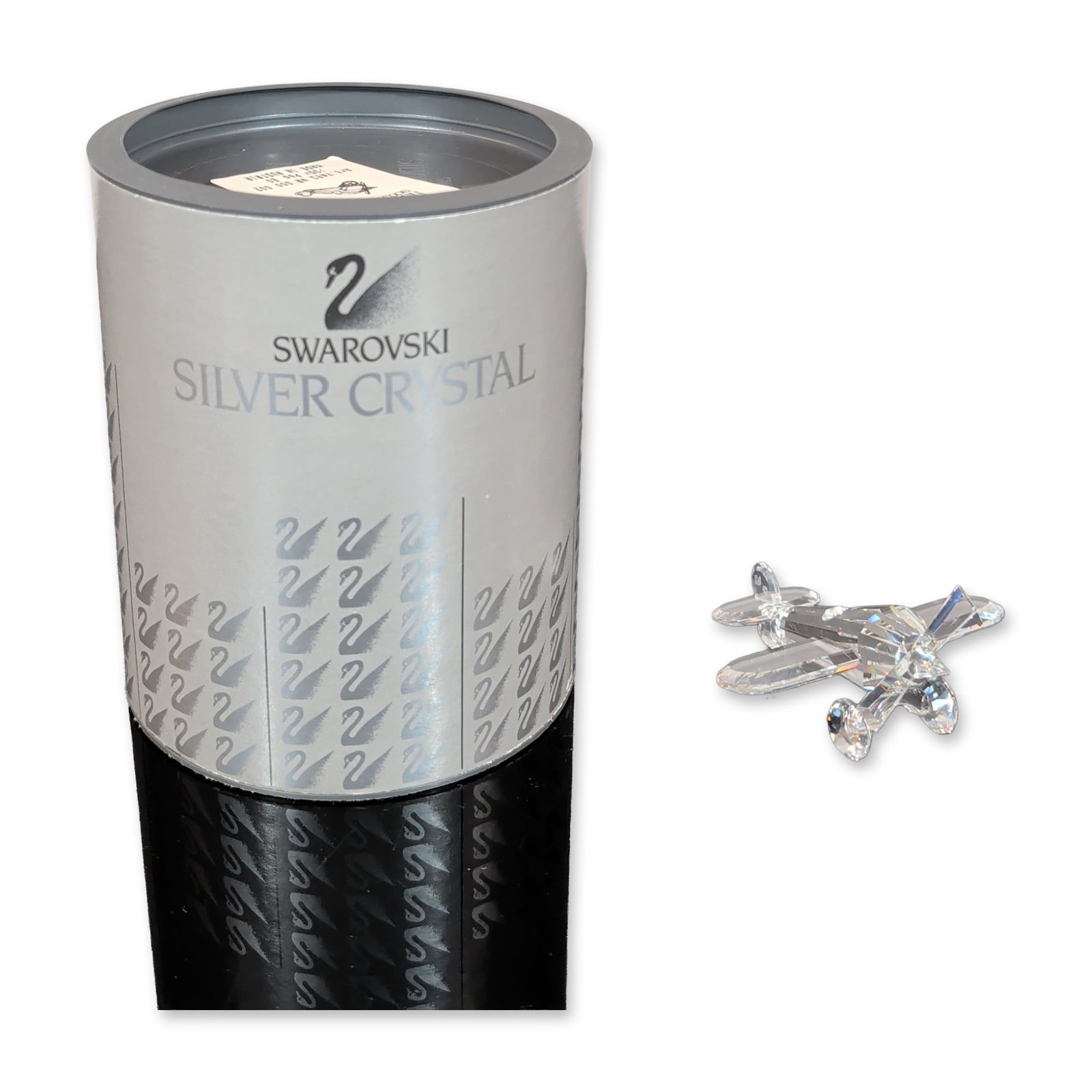 Swarovski Silver Crystal Airplane Figurine (1 of 4)