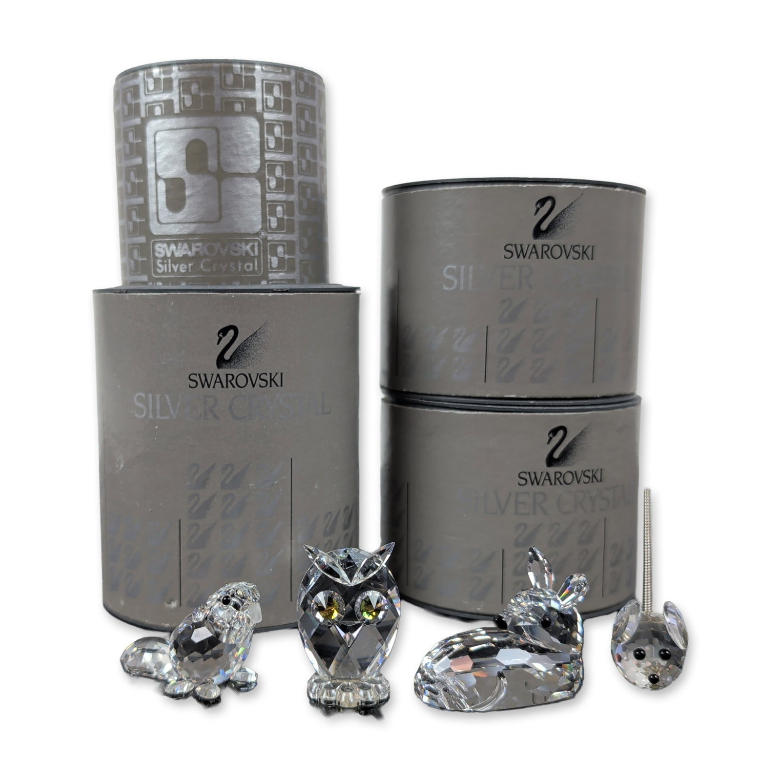 Four Swarovski Silver Crystal Figurines (1 of 5)