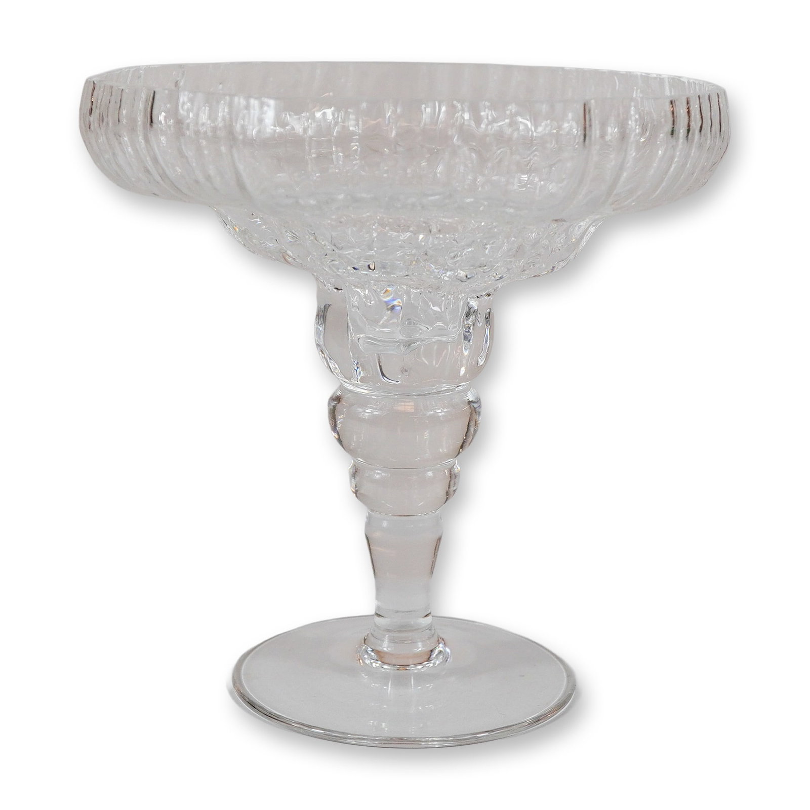 Rosenthal Studio-Line Crystal Compote Dish in Structure Pattern (1 of 4)