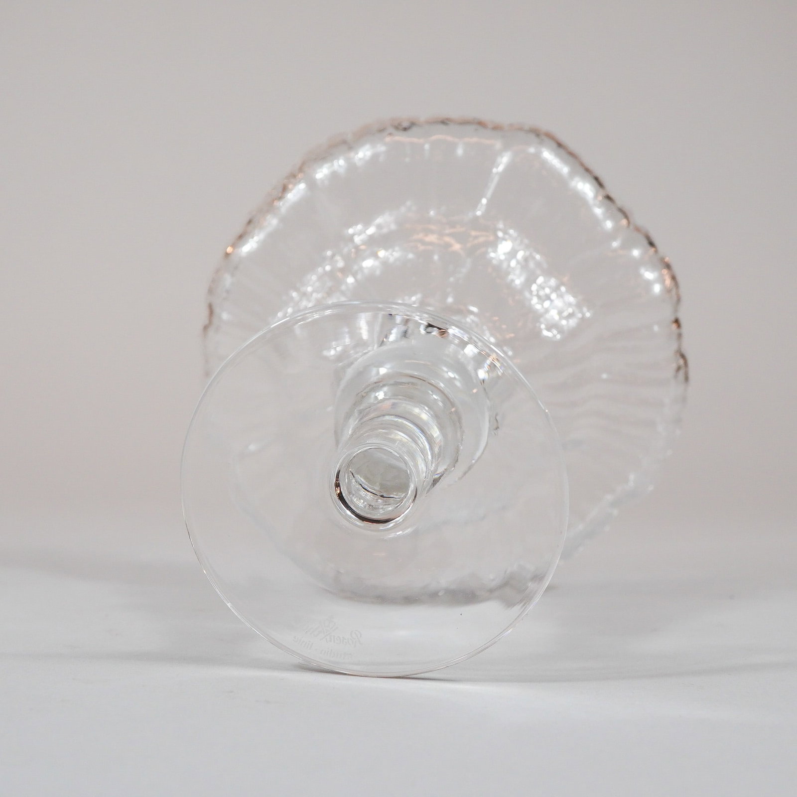 Rosenthal Studio-Line Crystal Compote Dish in Structure Pattern - 3