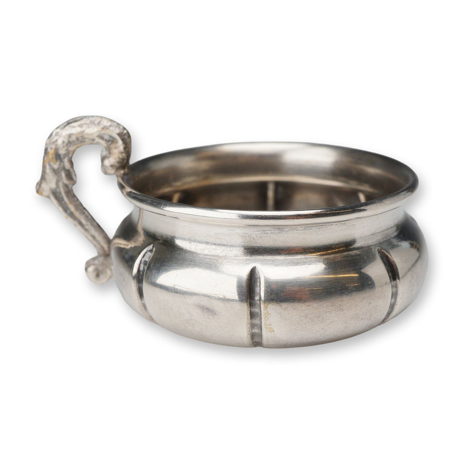 Silver Plated Tastevin Wine Tasting Cup with Central Portrait Coin (1 of 3)