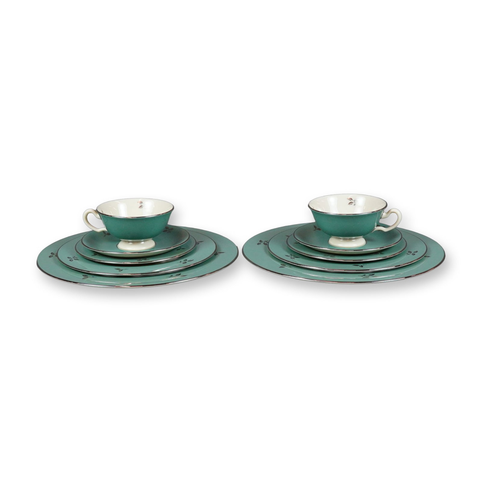 10pc Lenox Porcelain Tea Service Set, Duet (1 of 4)