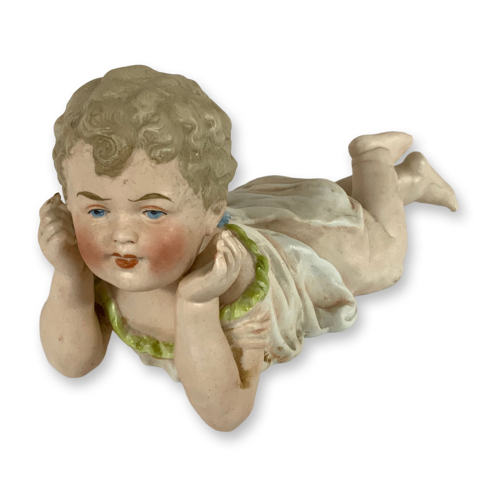 German Bisque Porcelain Piano Baby Figurine Model 484 (1 of 3)