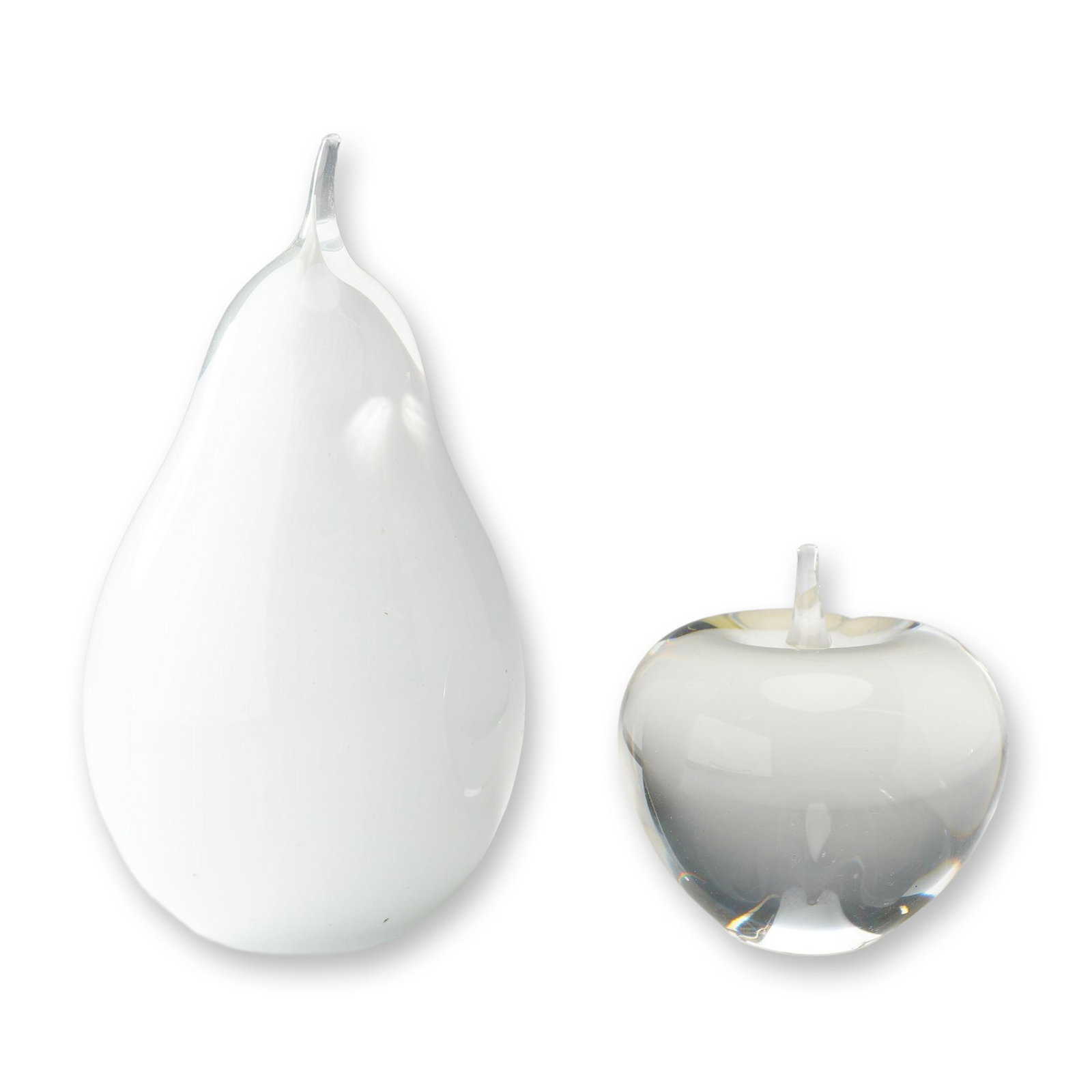 Two Wedgwood Glass Fruit Paperweights (1 of 3)