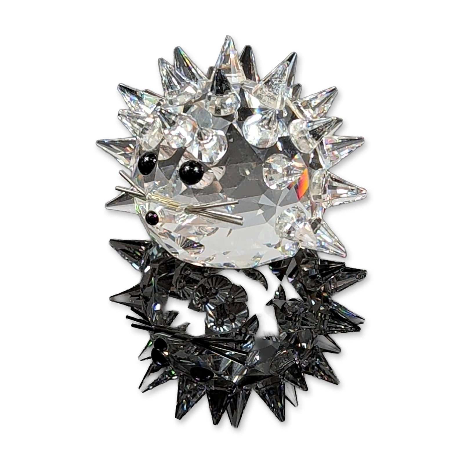 Swarovski Silver Crystal Hedgehog Figurine (1 of 4)