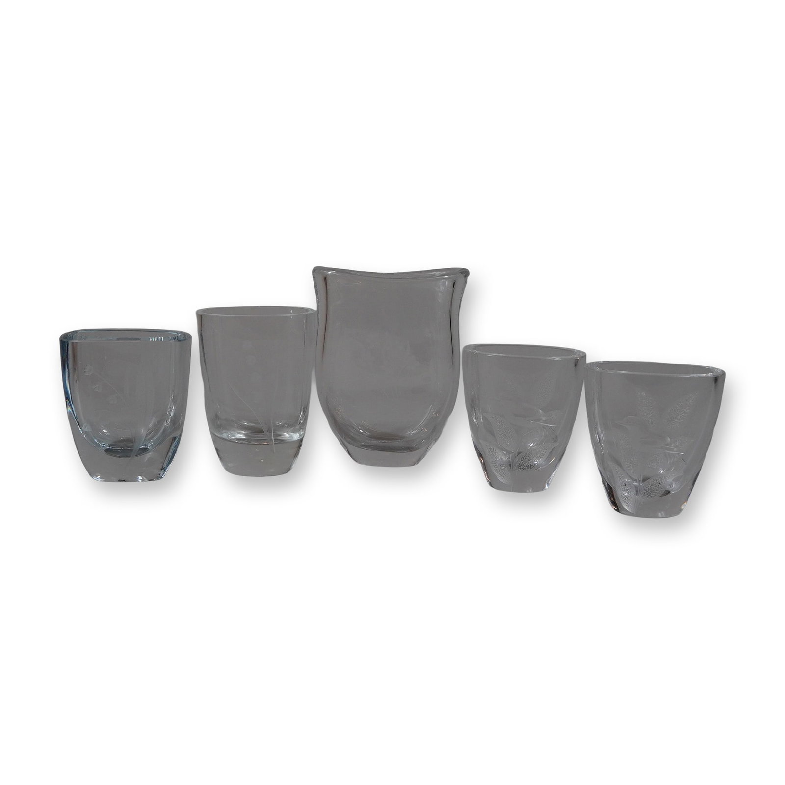 5pc Crystal Vase Grouping Including Orrefors (1 of 4)