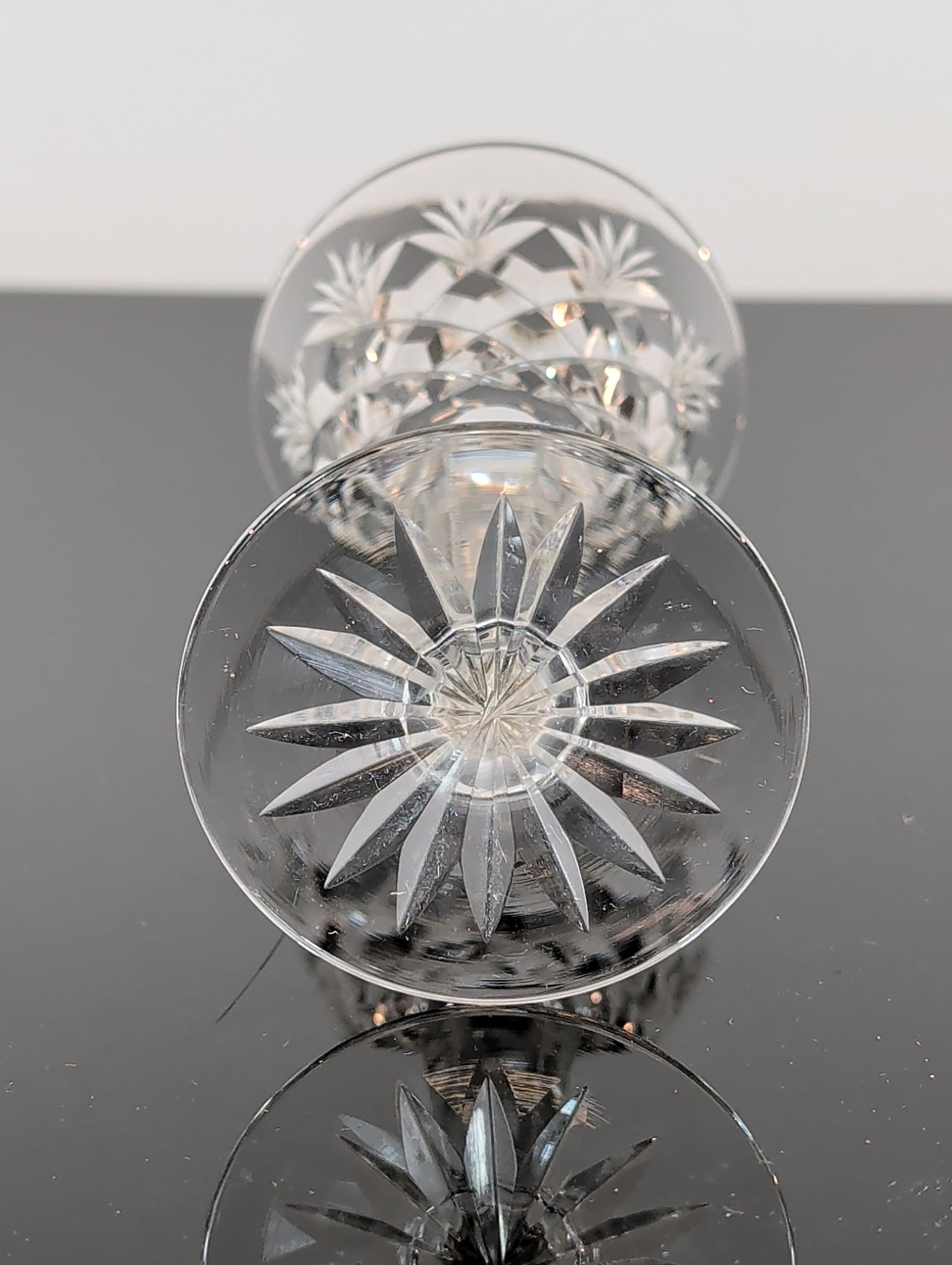 4pc Cut Crystal Stemware Glasses - 3