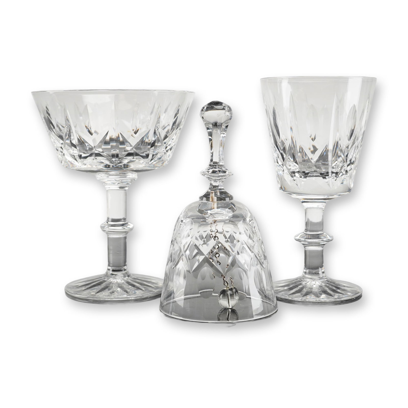 3pc Royal Brierley Regent Cut Crystal Tableware Pieces: A beautiful 3-piece set from Royal Brierley, featuring the elegant Ascot pattern. Crafted in fine English lead crystal, this set showcases the timeless clarity, weight, and craftsmanship Royal Brierle