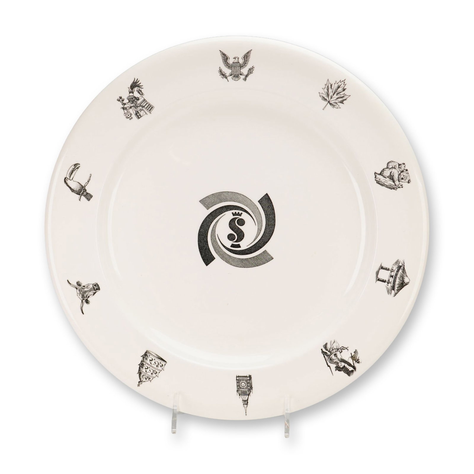 Wedgwood Simmons Bedding Company Commemorative Transferware Platter (1 of 3)