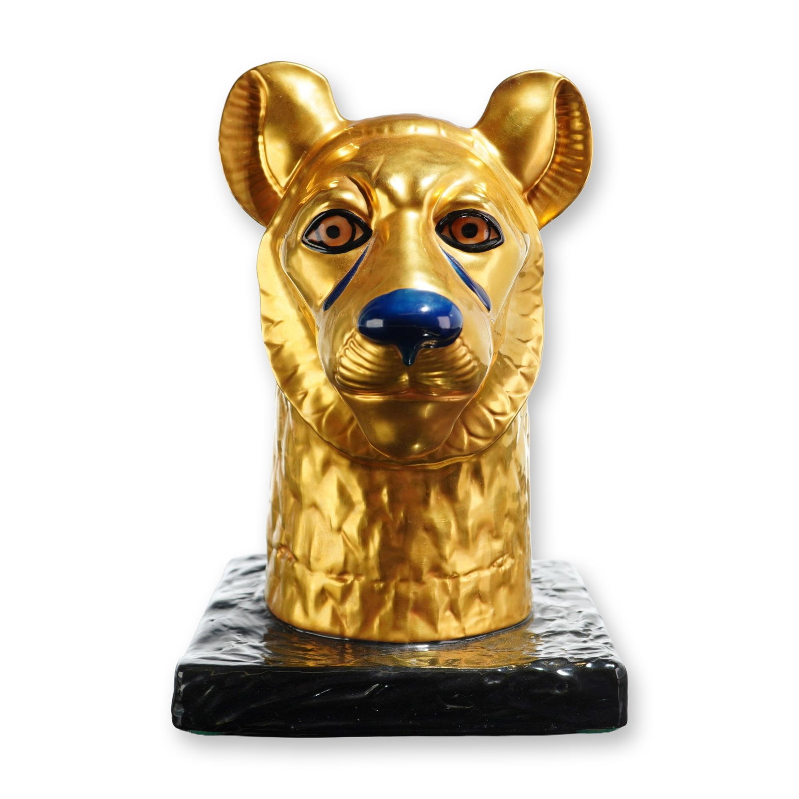 Boehm USA Porcelain Tutankhamun Collection Bust, Cheetah Head (1 of 3)