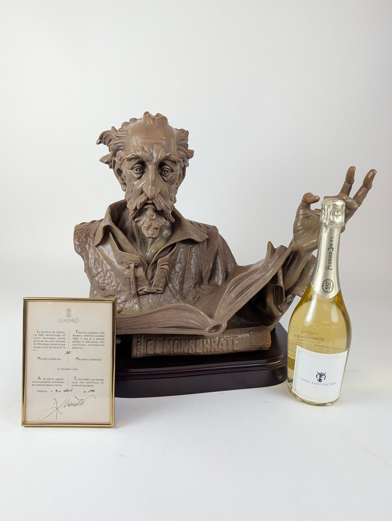 Lladro Porcelain Bust The Reader - 9