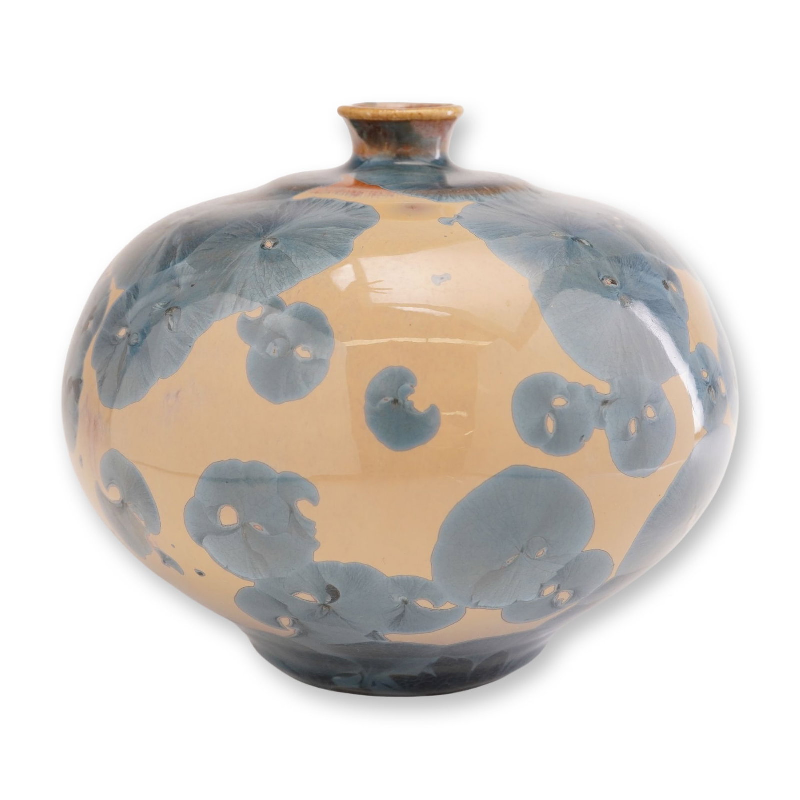 Signed McCanless Studio Pottery Crystalline Glaze Vase (1 of 3)