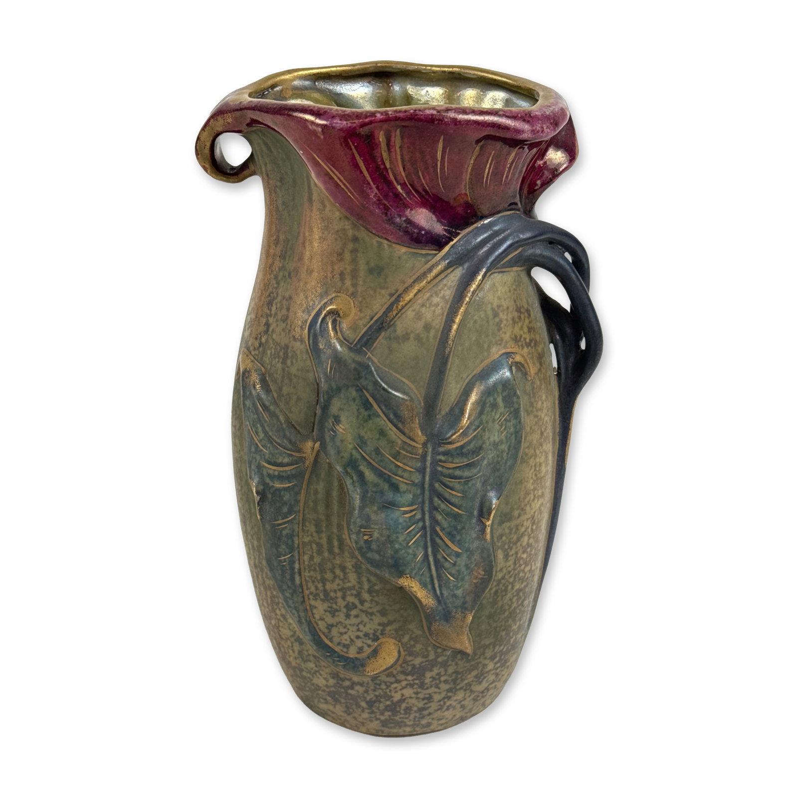 Amphora Czechoslovakia Art Nouveau Floral Vase (1 of 3)