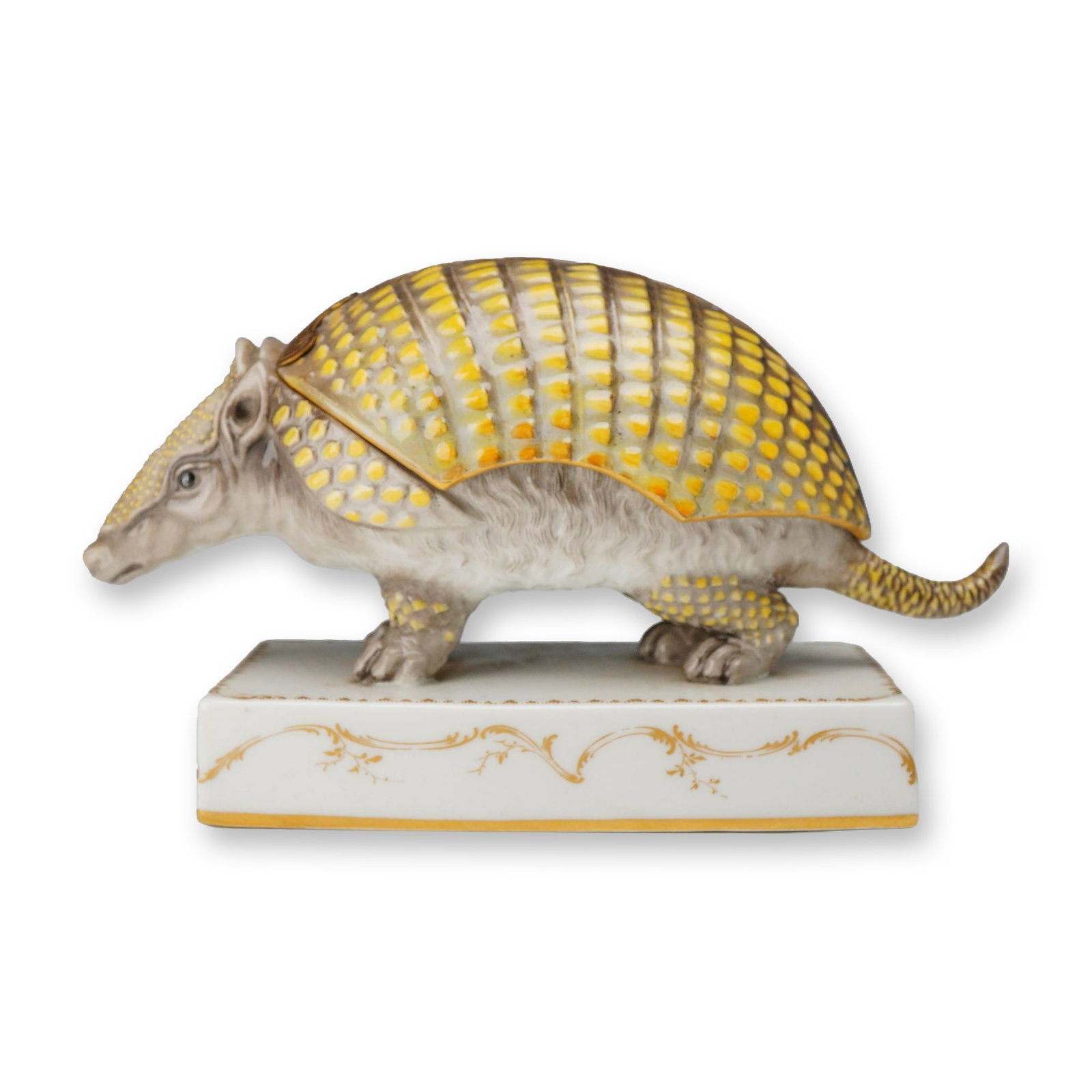 KPM Berlin Glazed Porcelain Armadillo Inkstand (1 of 3)