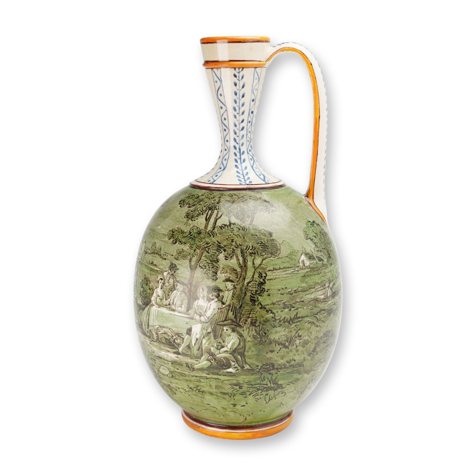 Wedgwood Earthenware Ewer Hand Painted by Emile Lessore (1 of 4)