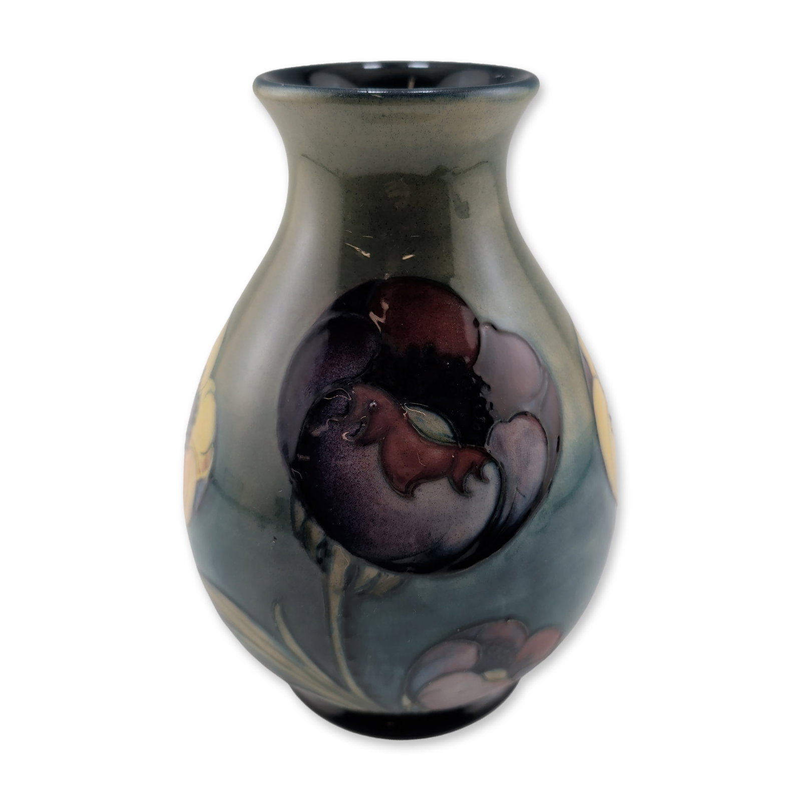 Moorcroft Rare Vintage Pottery Vase Big Poppy in Multicolours (1 of 3)