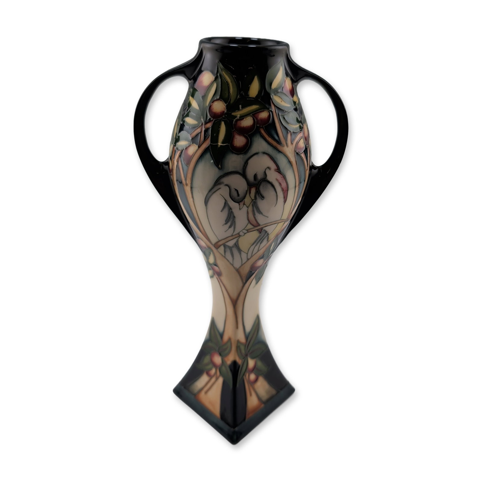 Moorcroft Pottery by Rachel Bishop Twin-Handle Vase, Little Early (1 of 3)