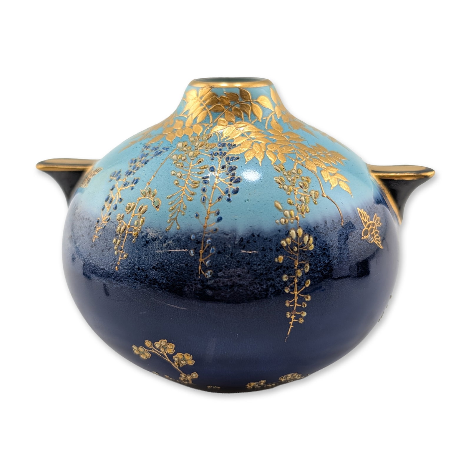 Royal Doulton Porcelain Japonisme Gilt Ceramic Vase (1 of 3)