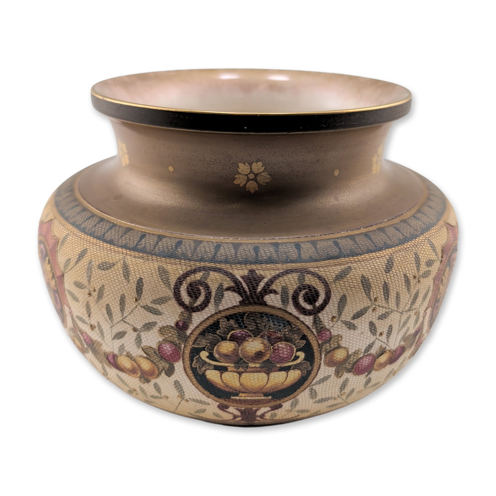 Doulton Burslem England Lace Ware Ceramic Jar (1 of 3)