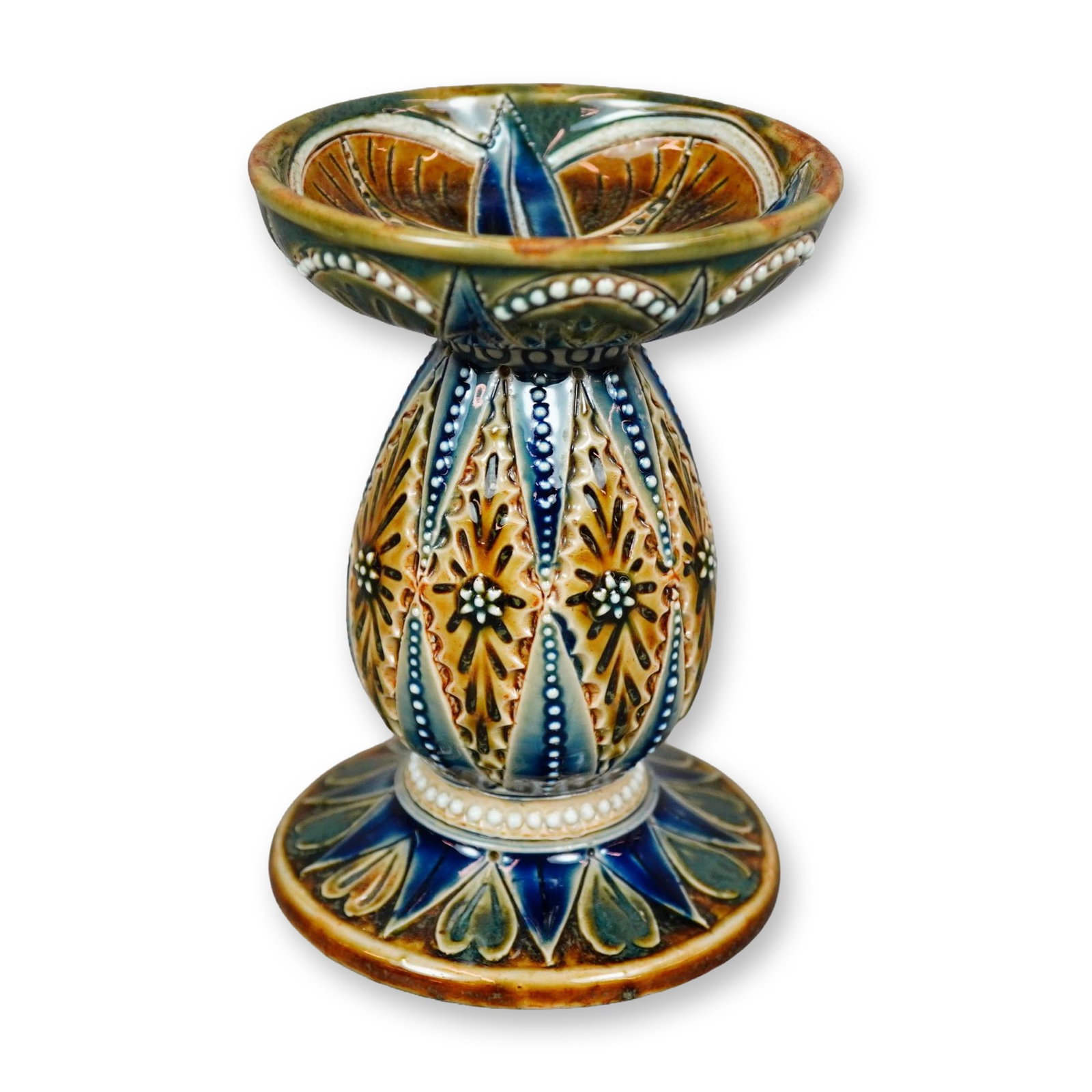 Doulton Lambeth by Emily Stomer Stoneware Art Nouveau Stand (1 of 3)