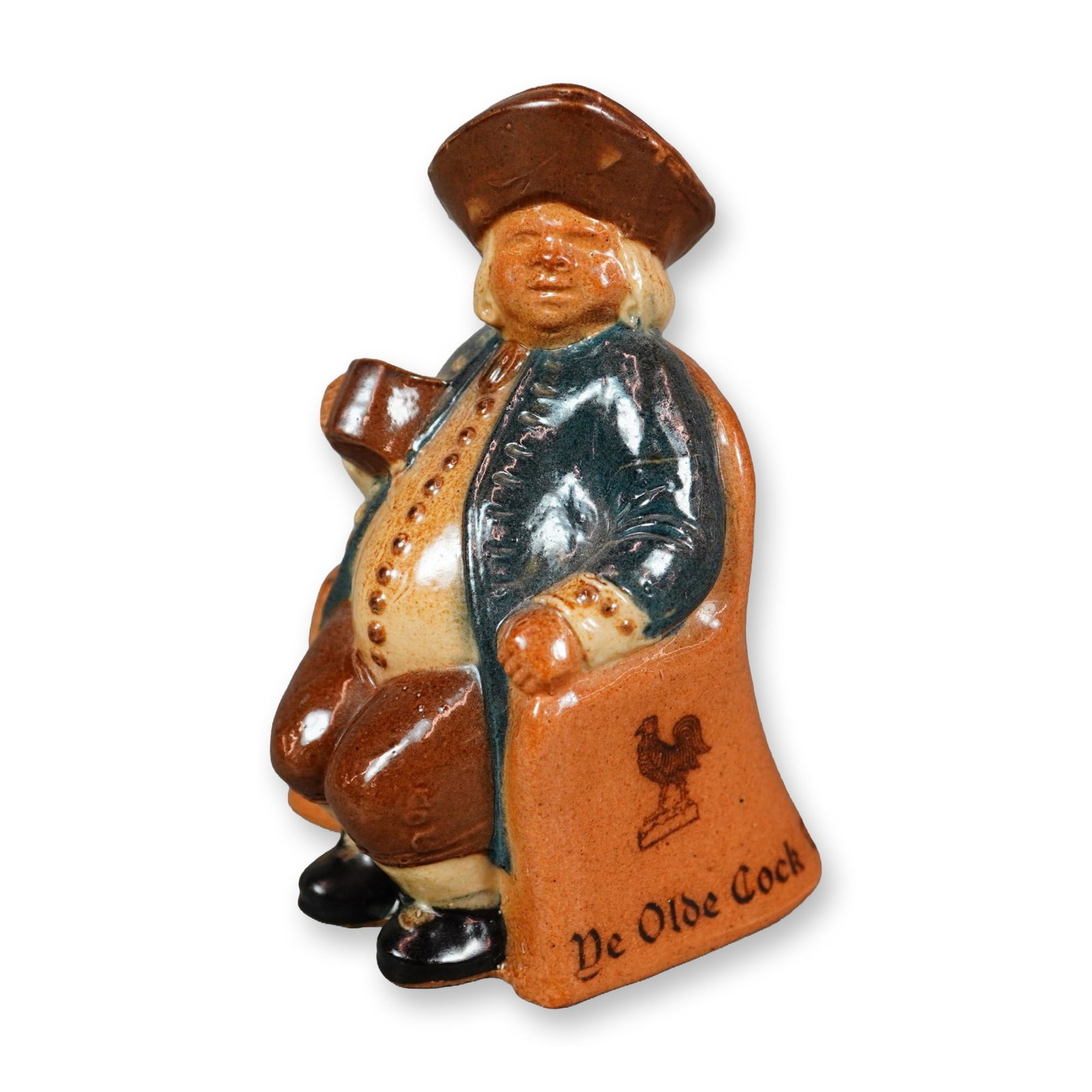 Royal Doulton Lambeth Stoneware Salt-Glazed Advertising Armchair Toby Jug, Ye Olde Cock Tavern (1 of 3)