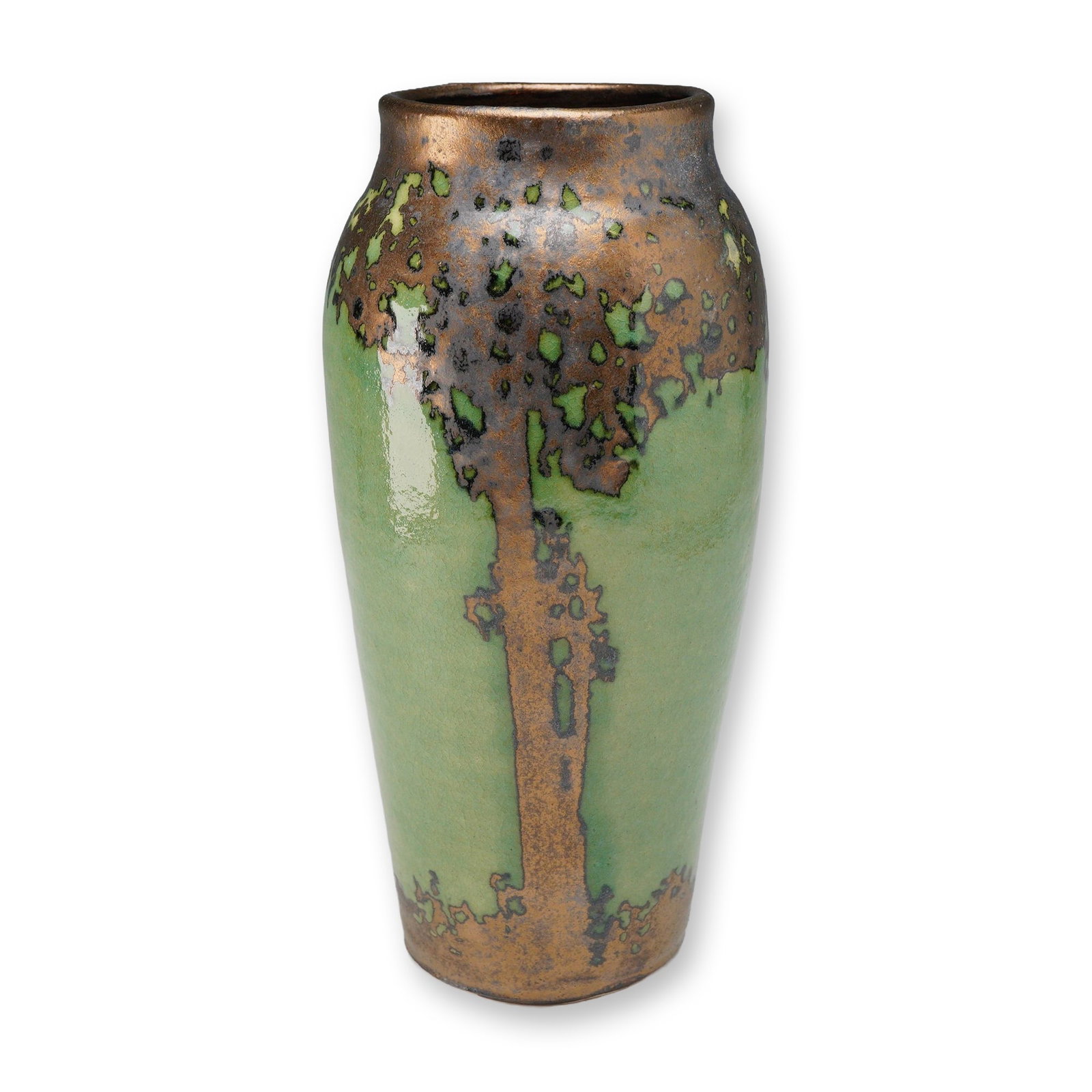 Anno Domini Hog Hill Studio Pottery Luster Ceramic Vase, 2013 (1 of 3)