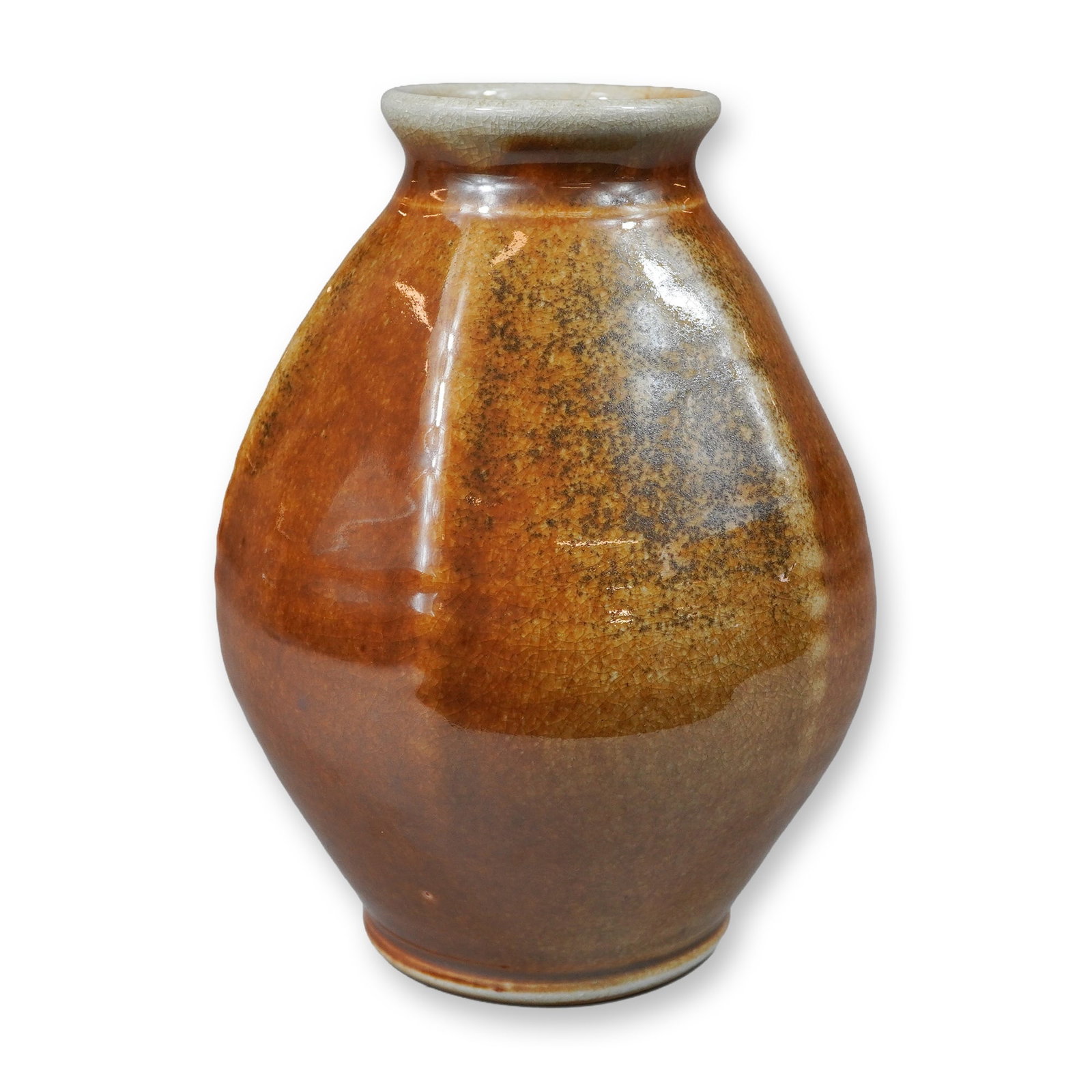 Ben Owen III Wood Fired Stoneware Vase, Dated 2011 (1 of 3)
