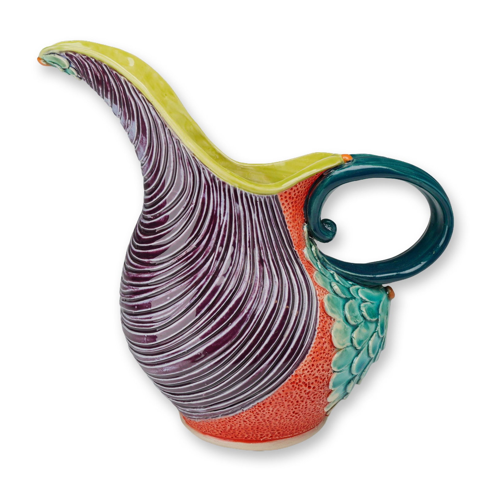 Jenny Lou Sherburne Porcelain Studio Pottery Pitcher (1 of 4)