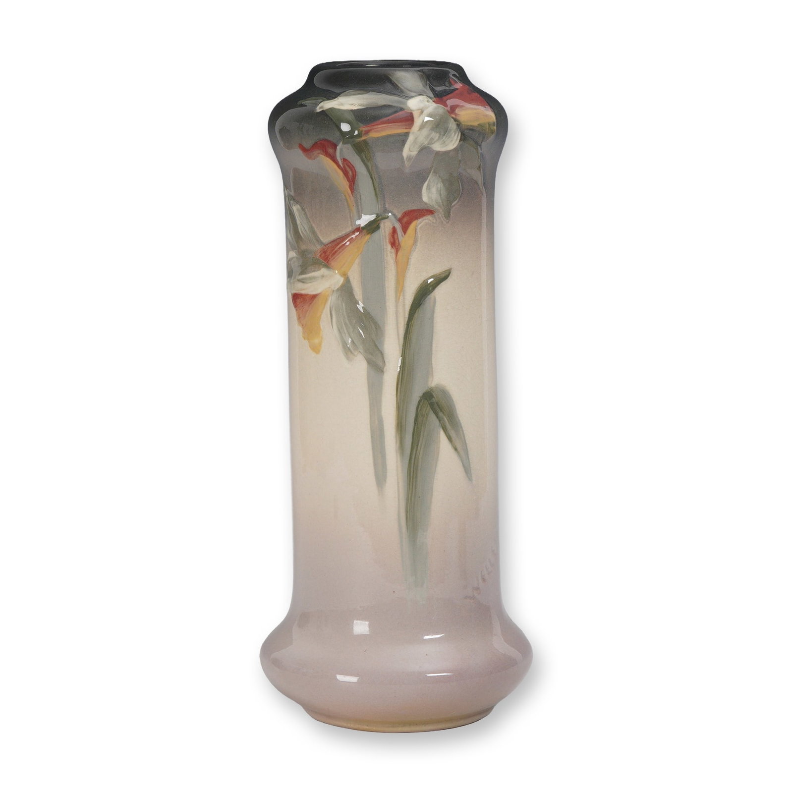 Weller Pottery Etna Vase with Daffodil Motif (1 of 4)