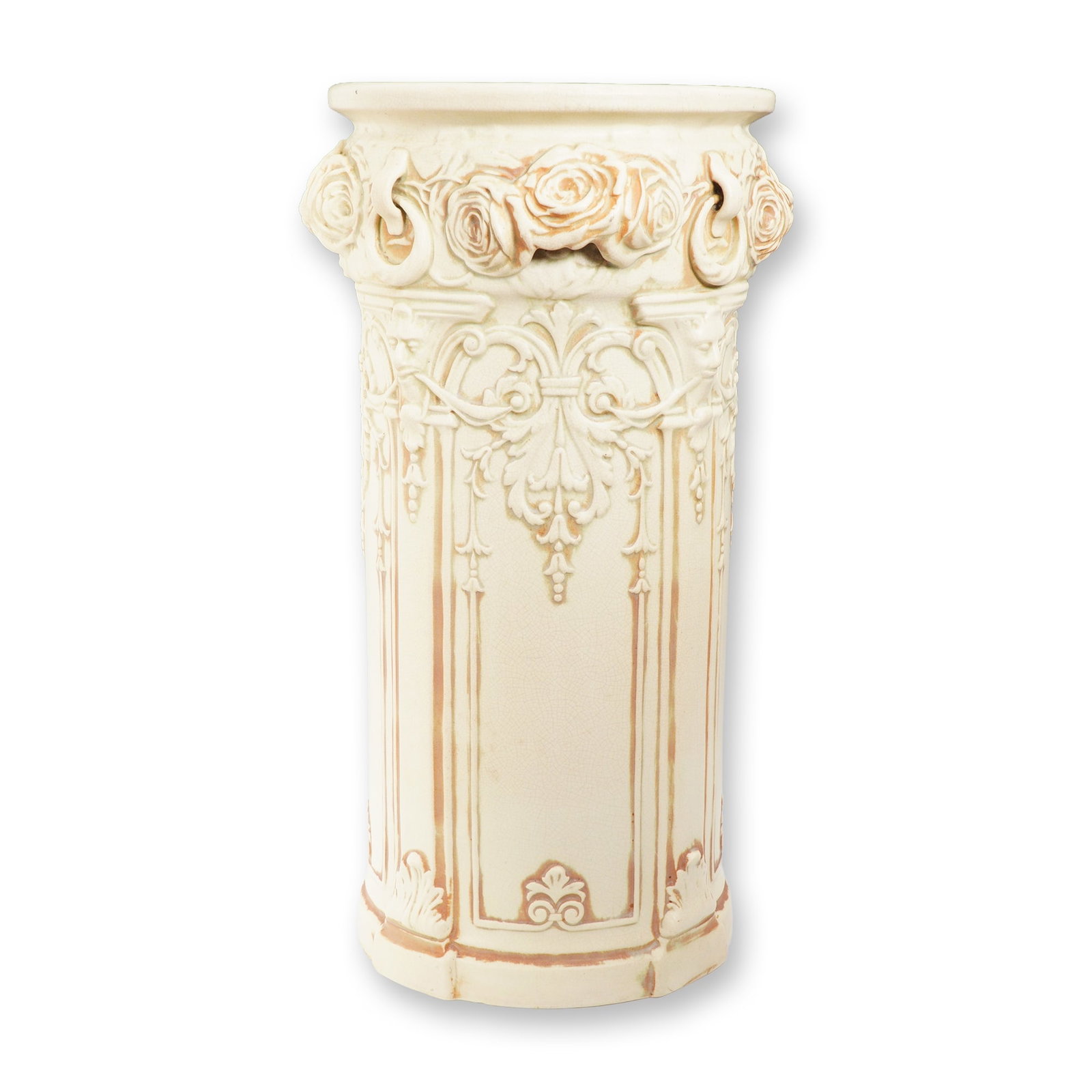 Weller Pottery Ivory Ware Umbrella Stand (1 of 5)