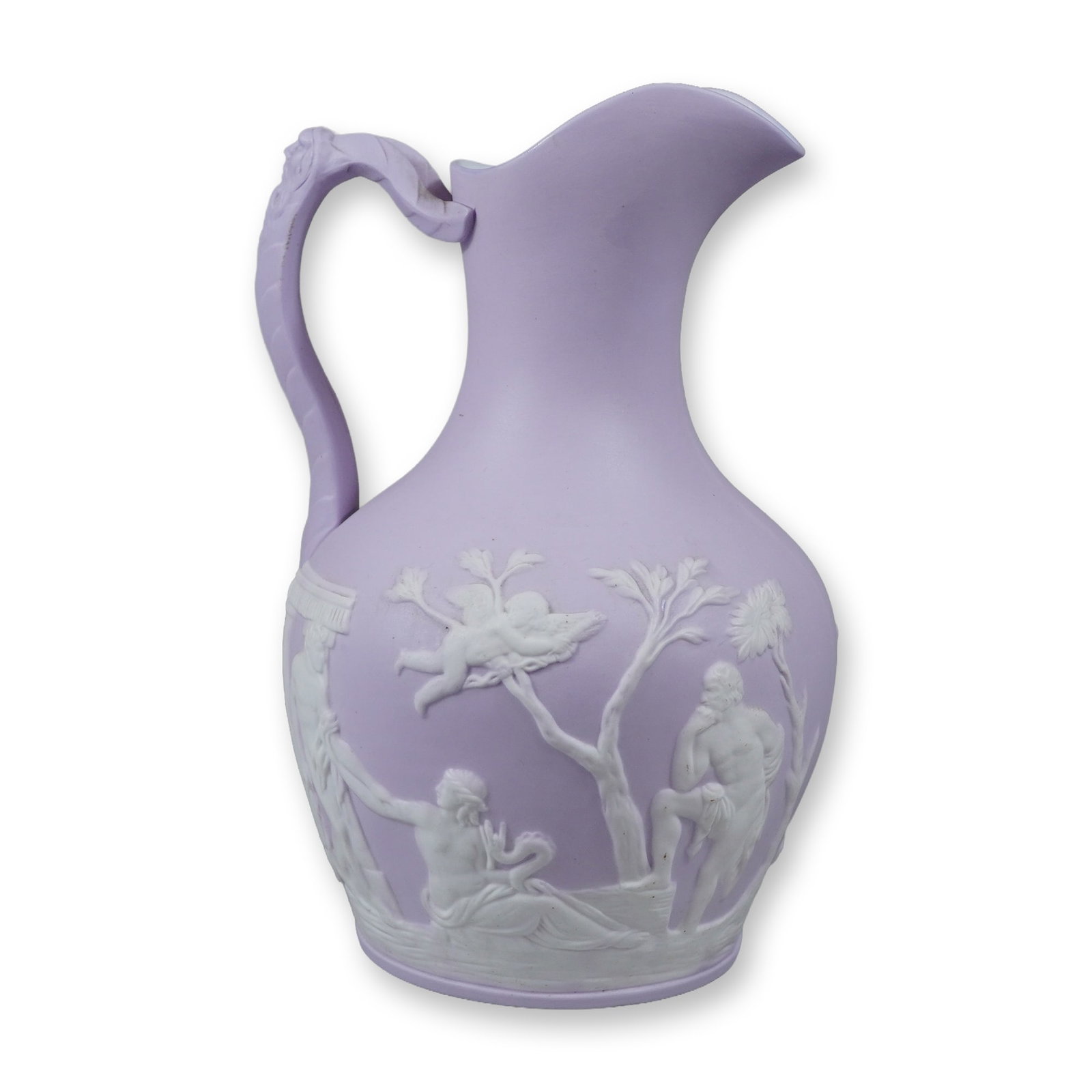 Samuel Alcock Portland Vase Pattern Lavender Jasperware Jug (1 of 3)