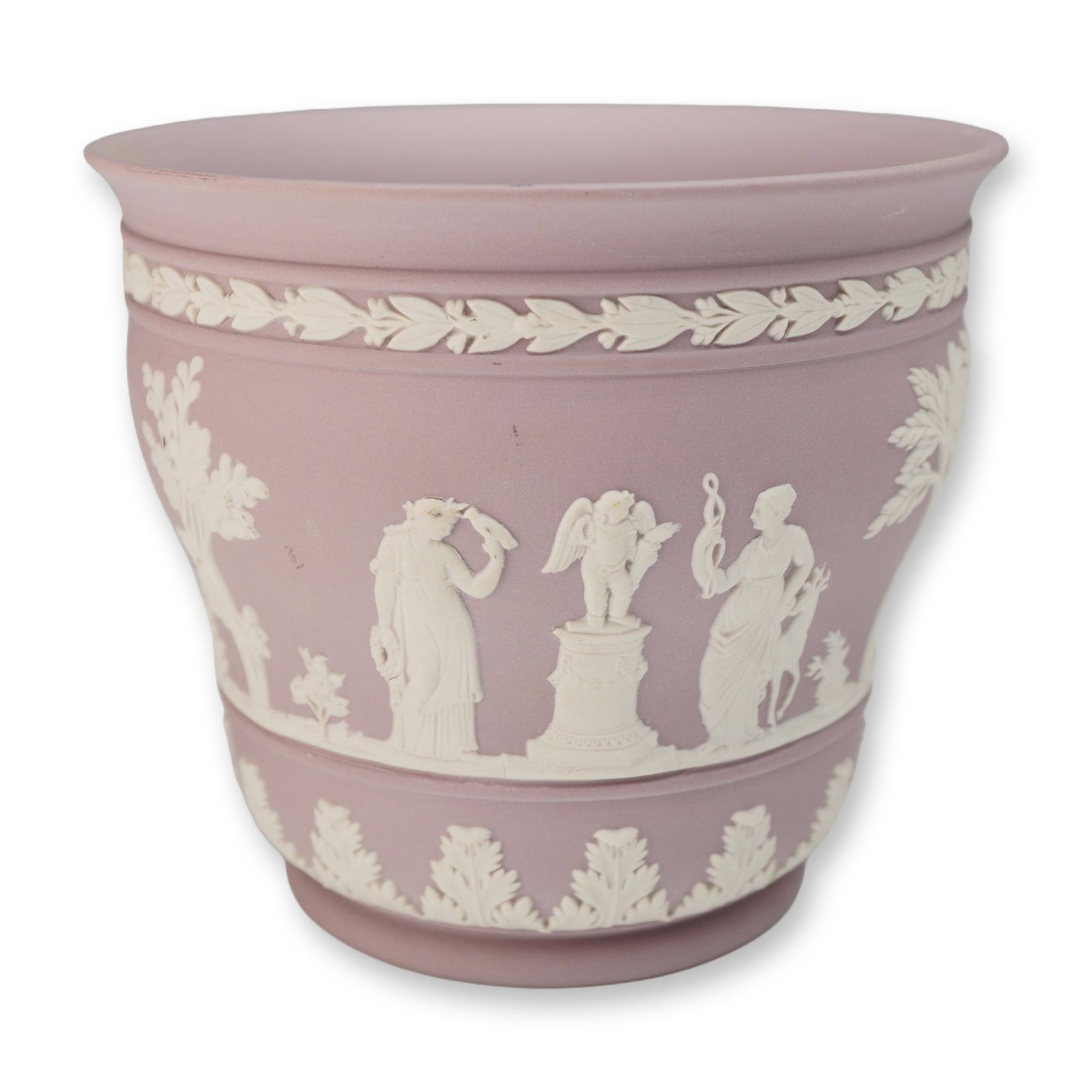Wedgwood Lilac Jasperware Neoclassical Cachepot (1 of 3)
