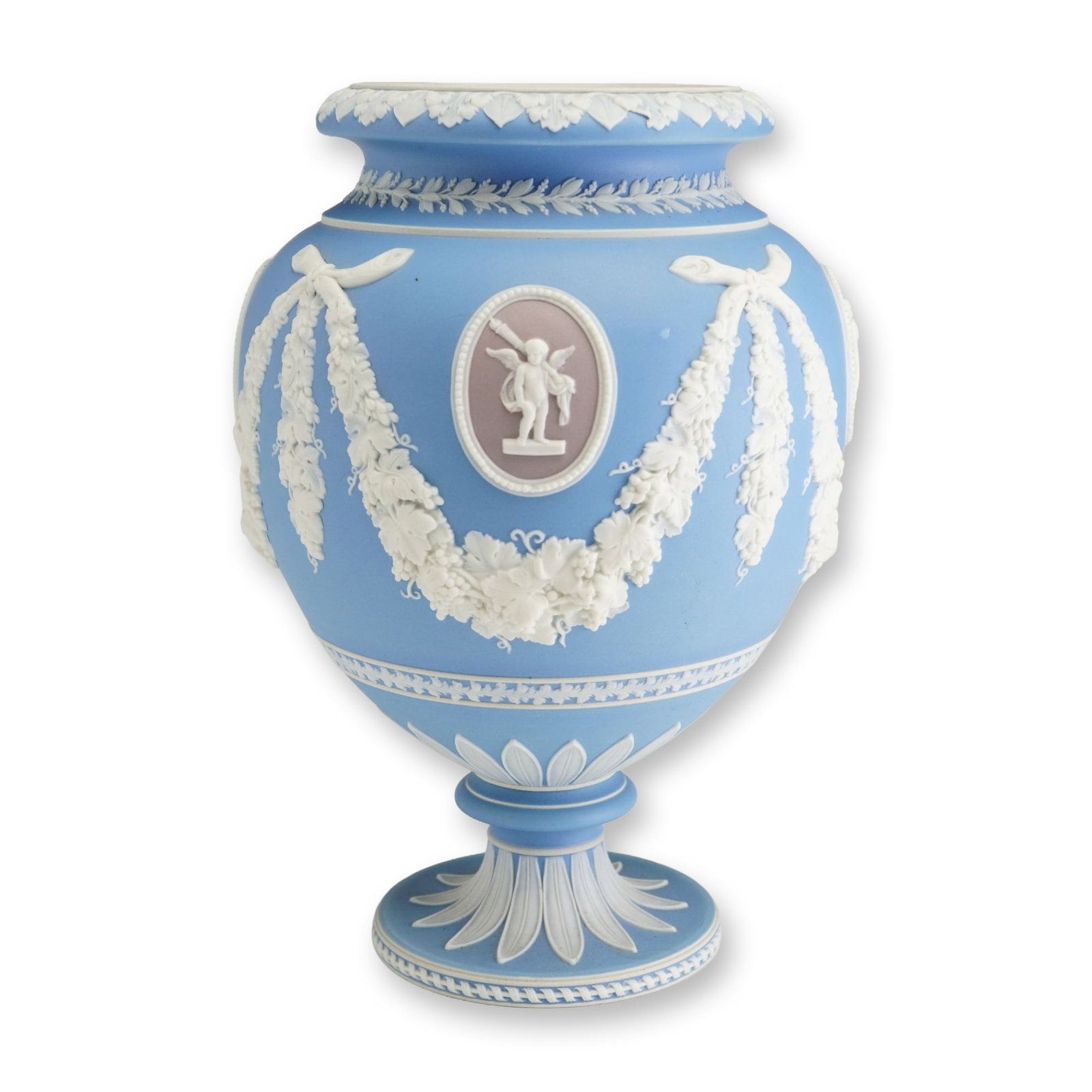 Tricolor Jasperware Trophy Vase Attributed to Dudson Factory for Wedgwood (1 of 3)