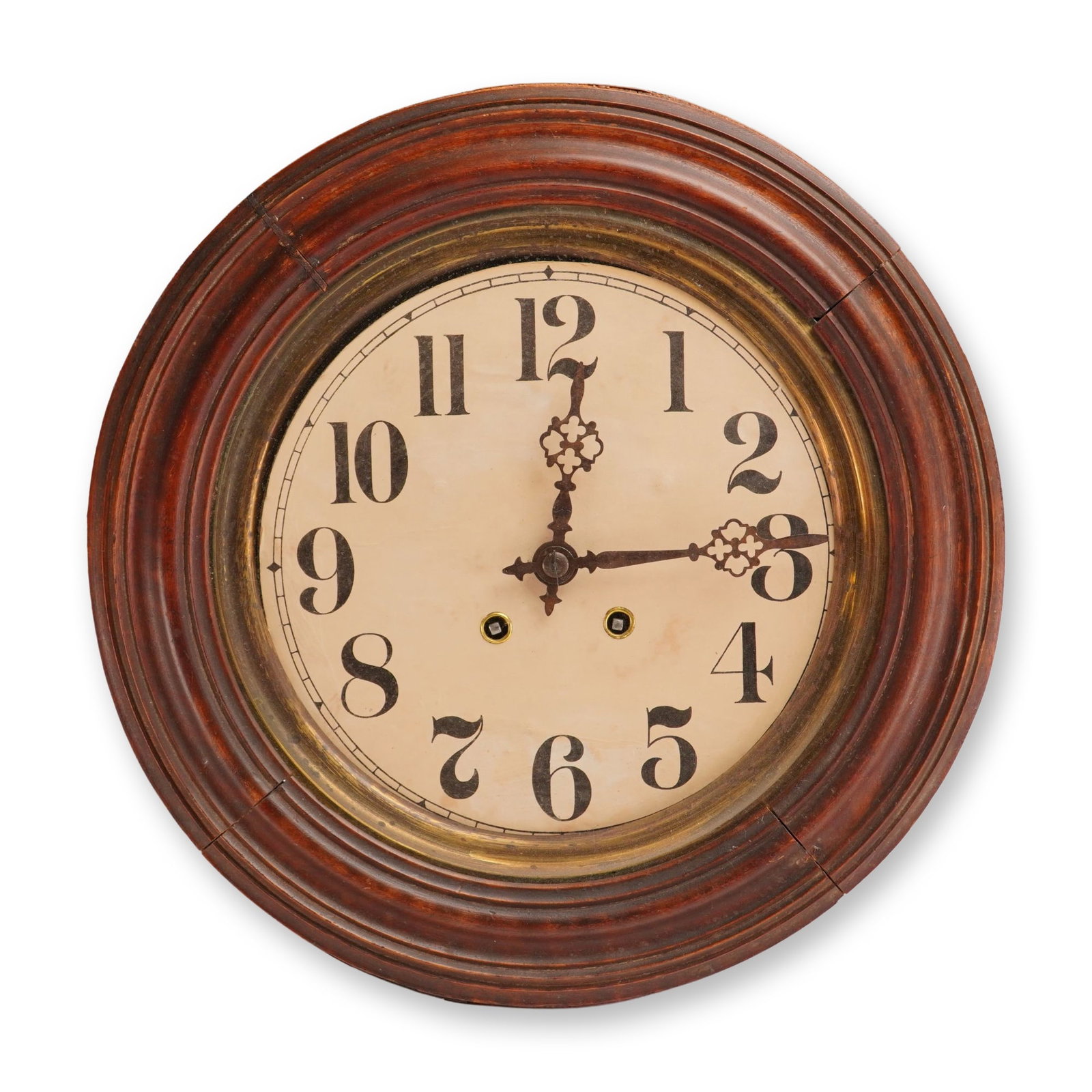 Round Wooden Wall Clock (1 of 4)