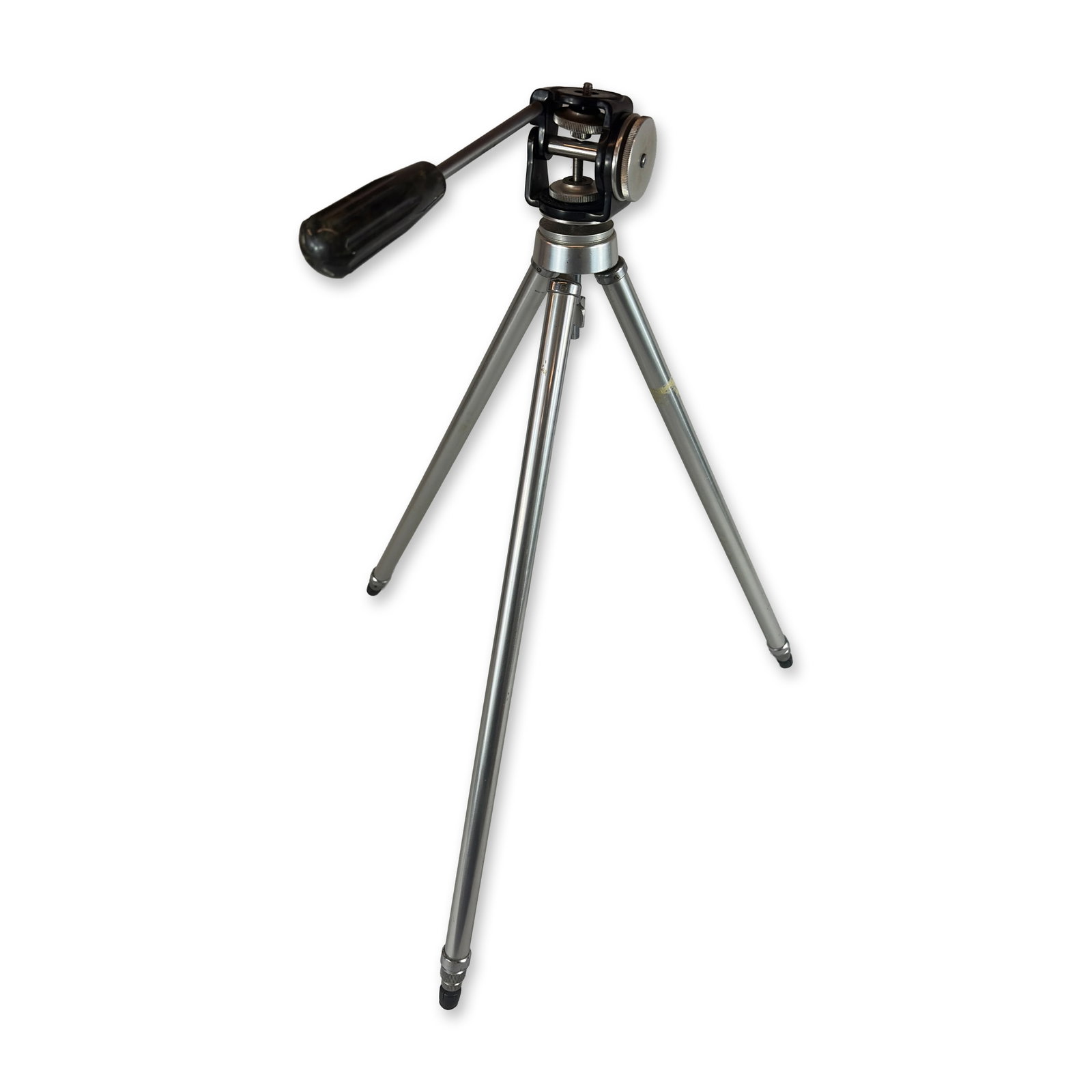 Vintage Aluminum Pan-and-Tilt Camera Tripod (1 of 4)