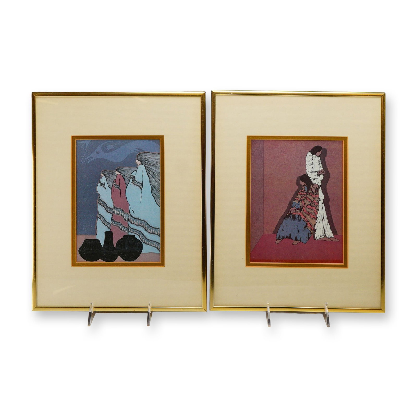 2pc Amado Maurilio Pena, Jr. (American b. 1943) Serigraph Prints (1 of 4)