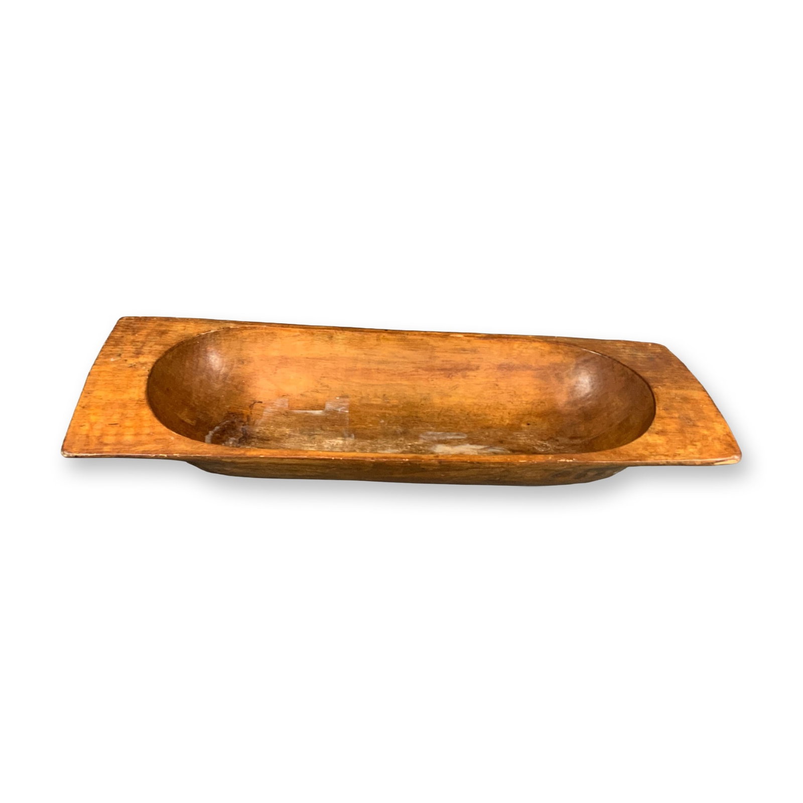 Large Scale Primitive Wood Dough Bowl with Integral Handles (1 of 4)