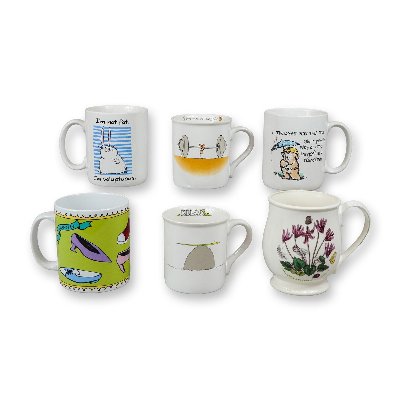 6pc Hallmark, Ursula Dodge, and Portmeirion Mugs (1 of 3)